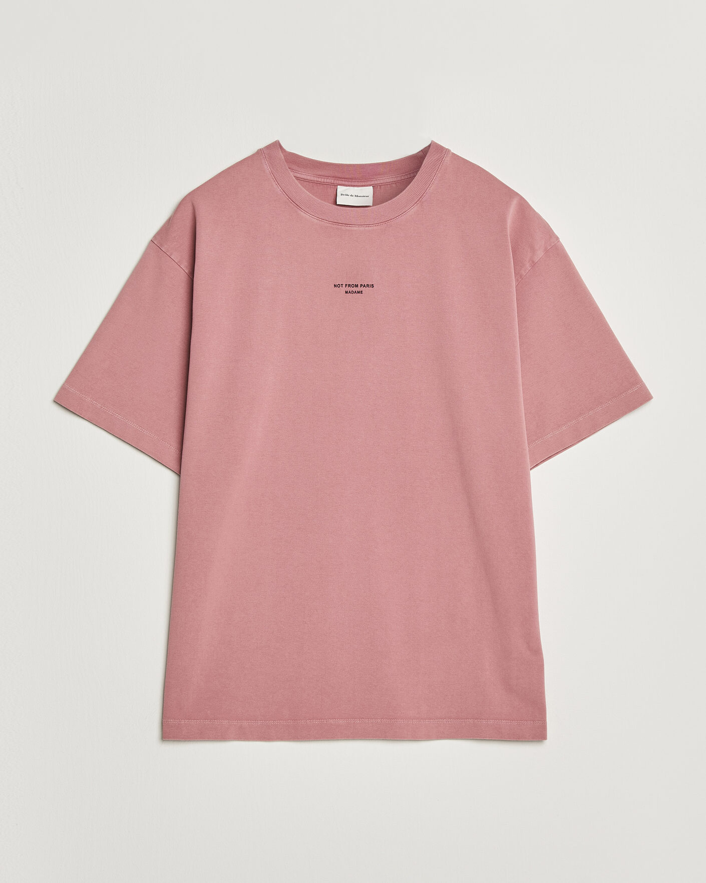 Herren | T-Shirts | Drôle de Monsieur | Classic Slogan T-Shirt Dark Pink