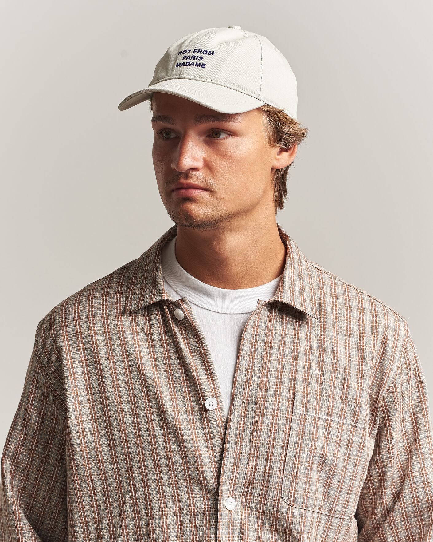 Herren | Hüte & Mützen | Drôle de Monsieur | Slogan Baseball Cap Grey