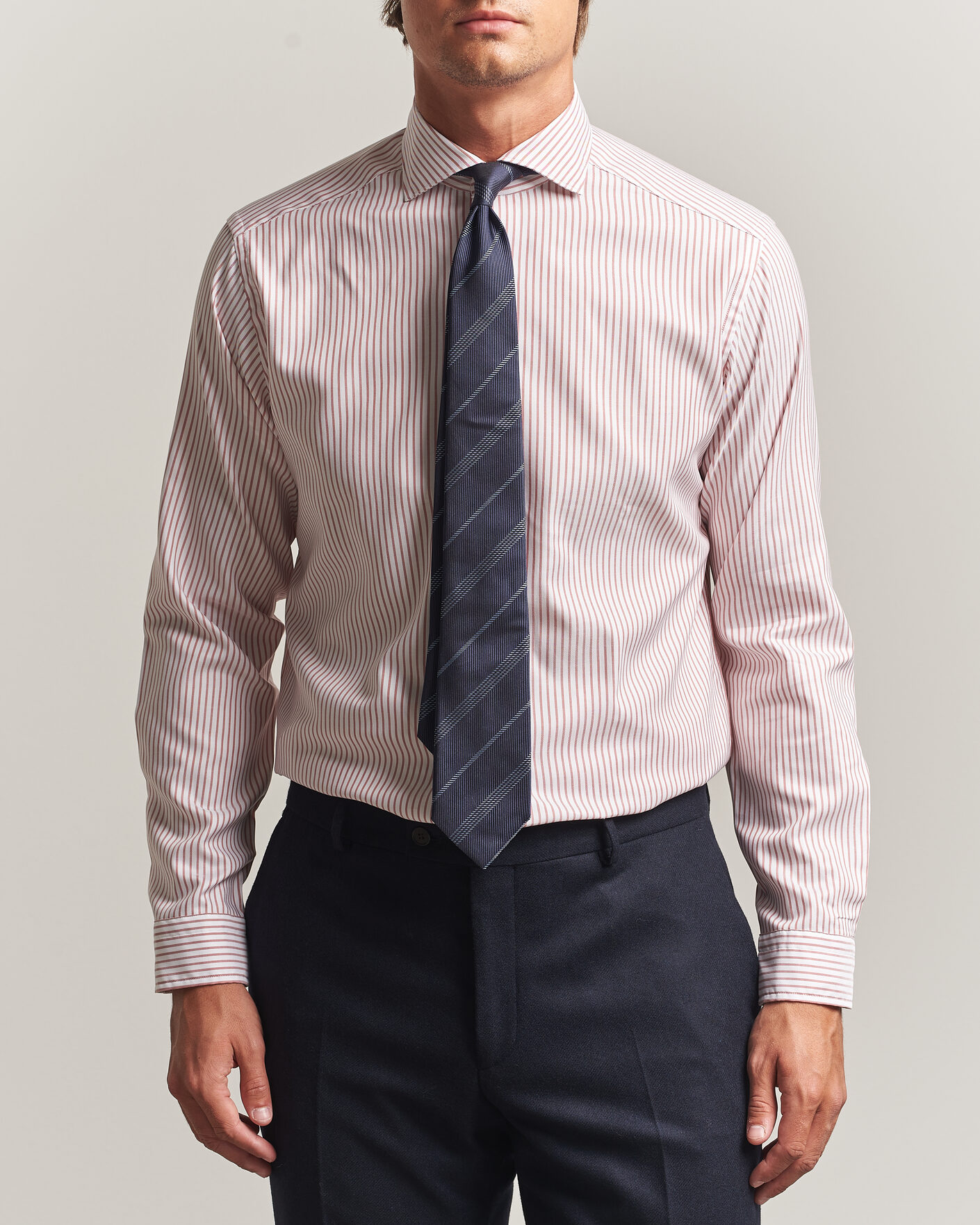 Herren | Hemden | Eton | Casual Fit Signature Oxford Striped Shirt Orange