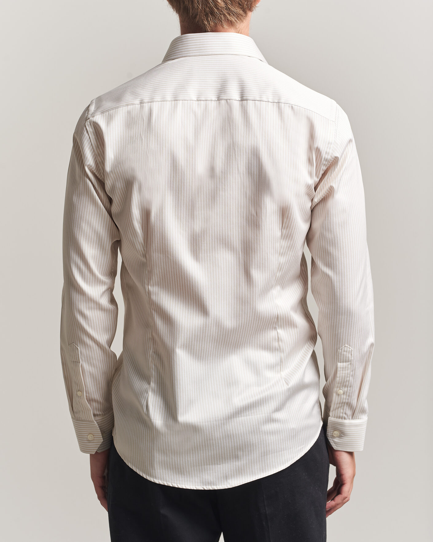 Herren | Hemden | Eton | Slim Fit Signature Twill Striped Shirt Beige