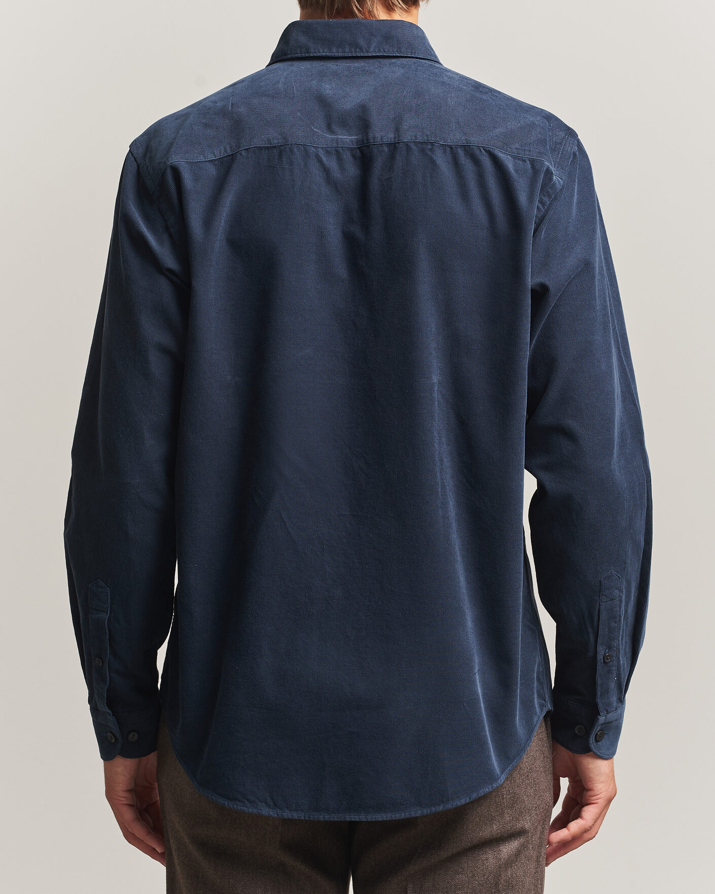 Herren | Hemden | Eton | Casual Fit Corduroy Shirt Navy Blue