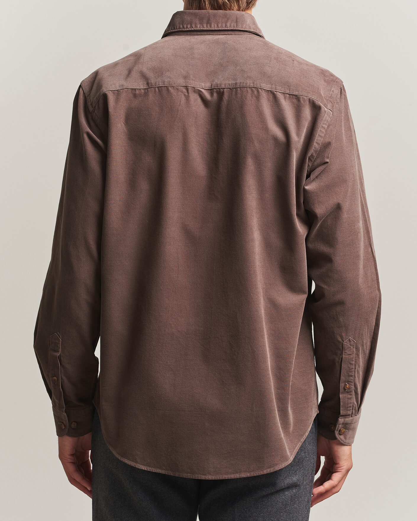 Herren | Hemden | Eton | Casual Fit Corduroy Shirt Dark Brown