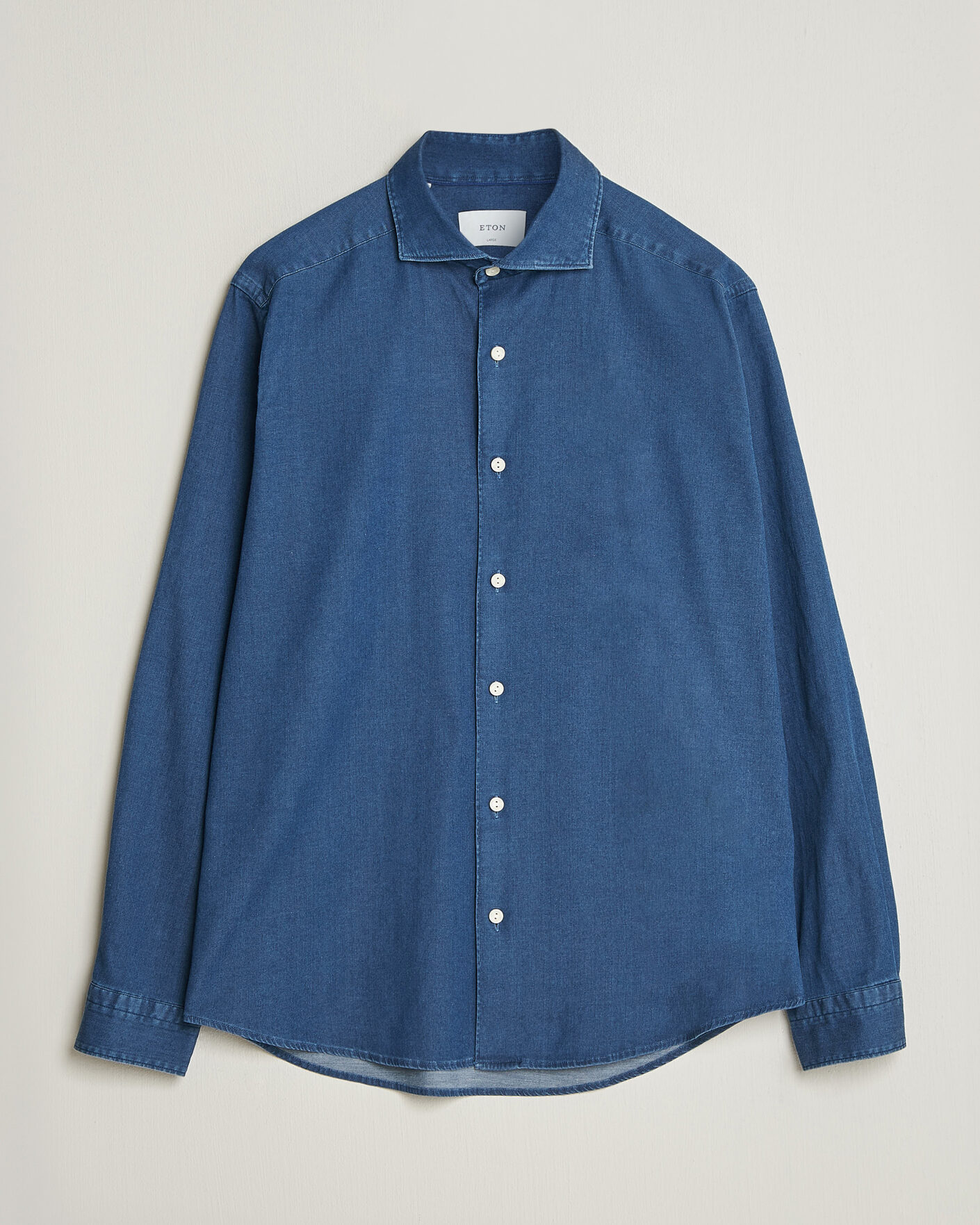Herren | Hemden | Eton | Casual Fit Denim Shirt Dark Wash