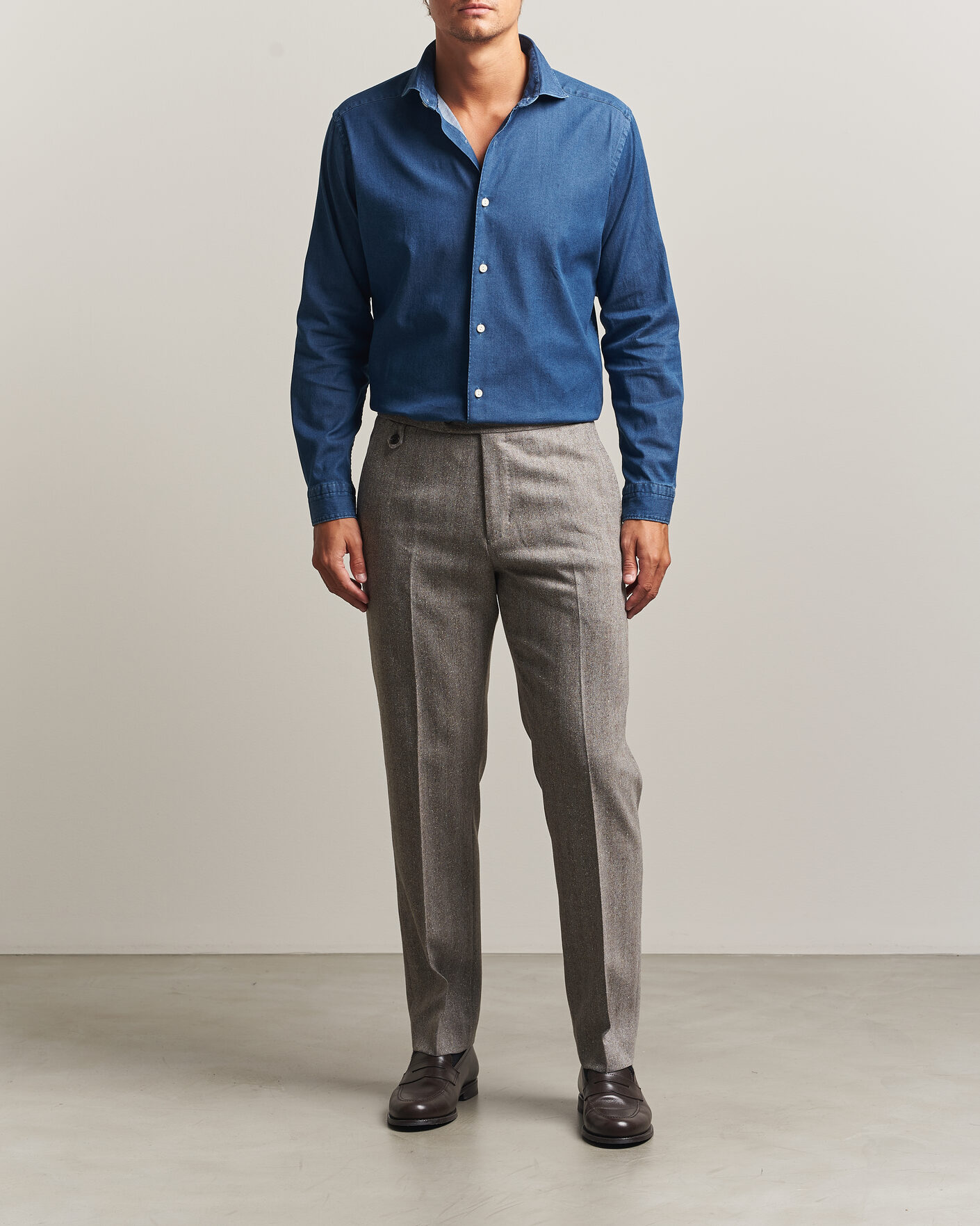 Herren | Hemden | Eton | Casual Fit Denim Shirt Dark Wash