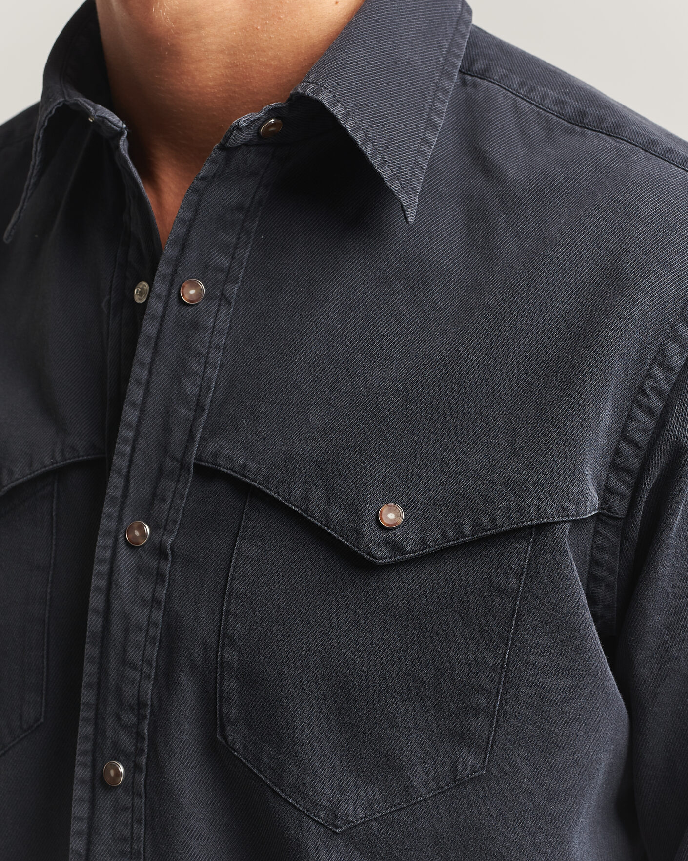 Herren | Hemden | Eton | Indigo Western Shirt Black