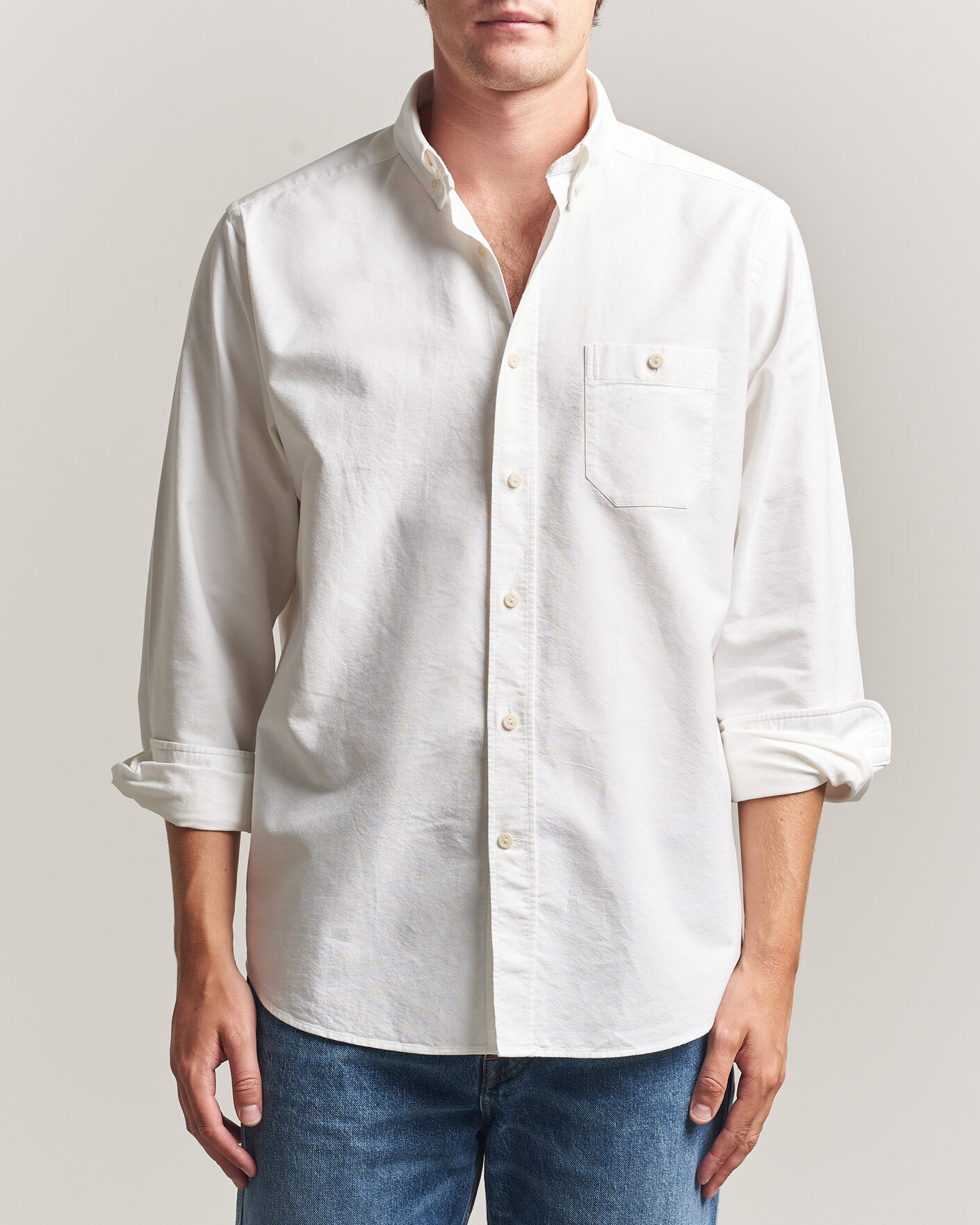 Herren | Hemden | Eton | Regular Fit Ivy Oxford Shirt White