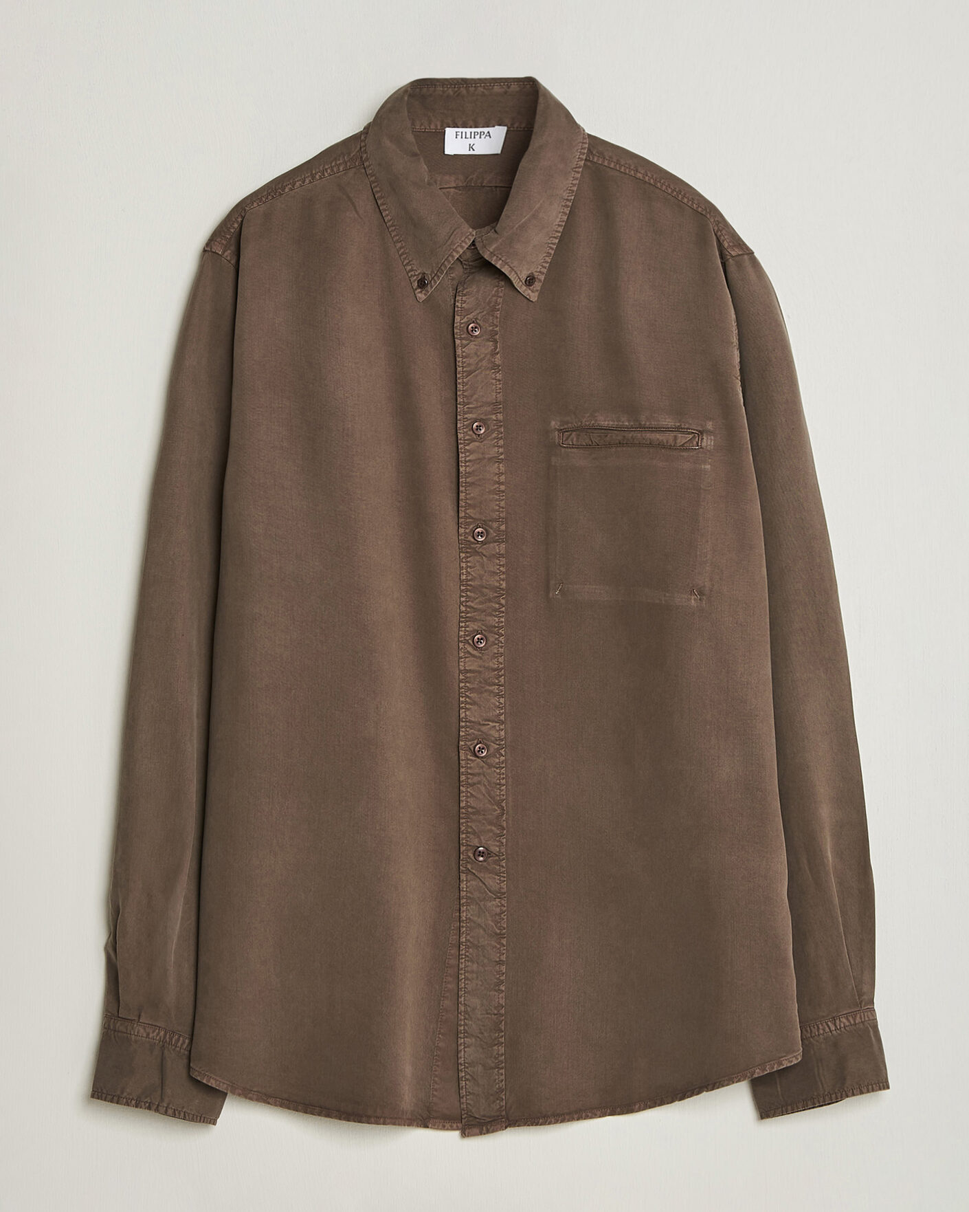 Herren | Hemden | Filippa K | Zack Lyocell Shirt Ebony Brown