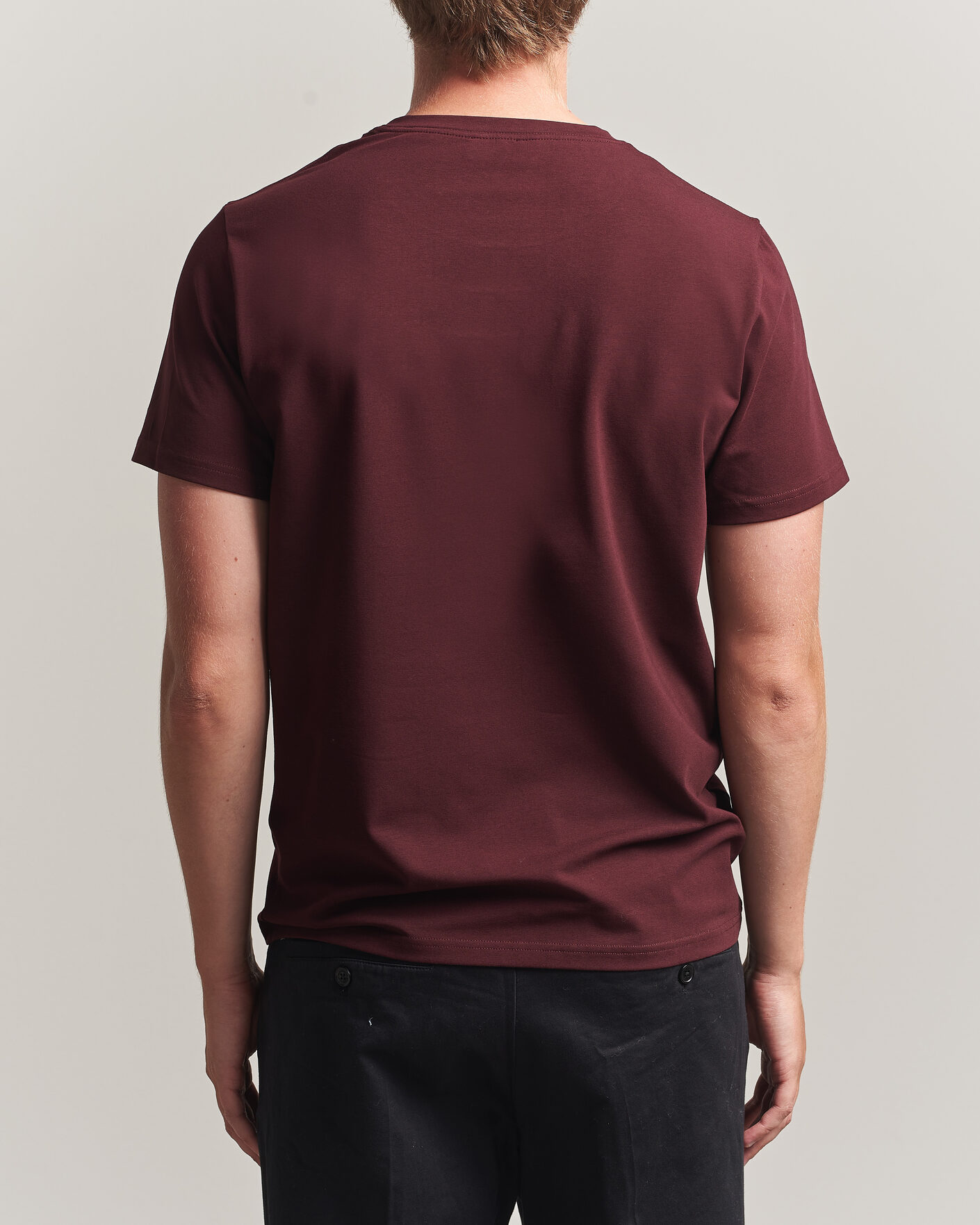 Herren | T-Shirts | Filippa K | Soft Lycra T-Shirt Dark Burgundy