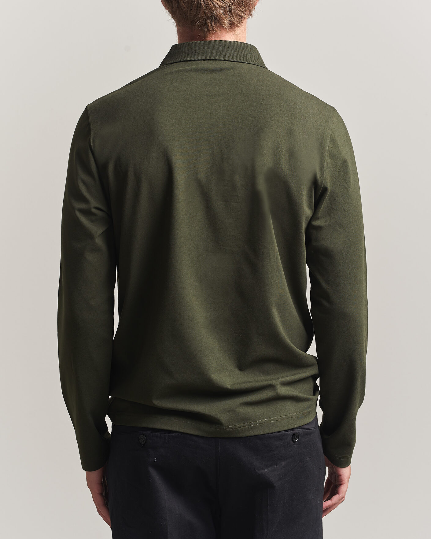 Herren | Poloshirts | Filippa K | Luke Lycra Polo Shirt Night Green