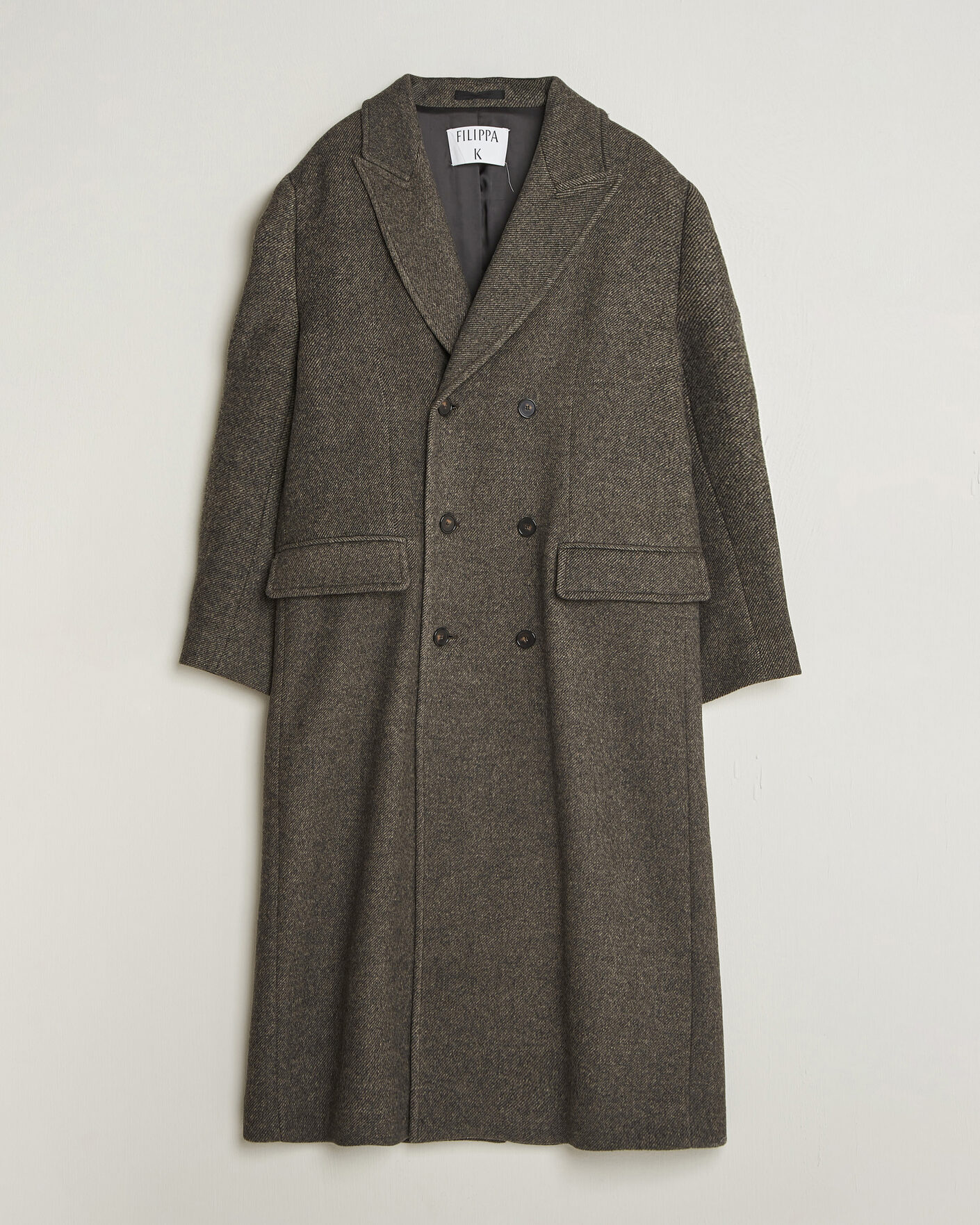 Herren | Jacken | Filippa K | Damian Wool Twill Coat Driftwood