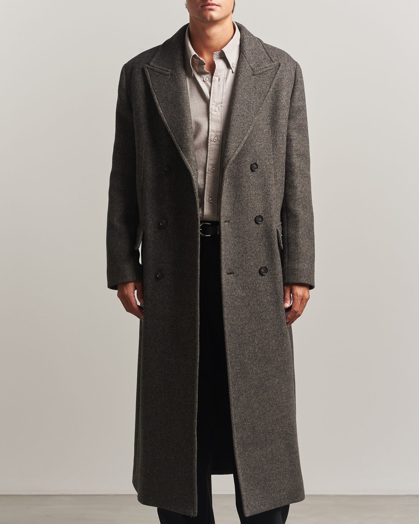 Herren | Jacken | Filippa K | Damian Wool Twill Coat Driftwood