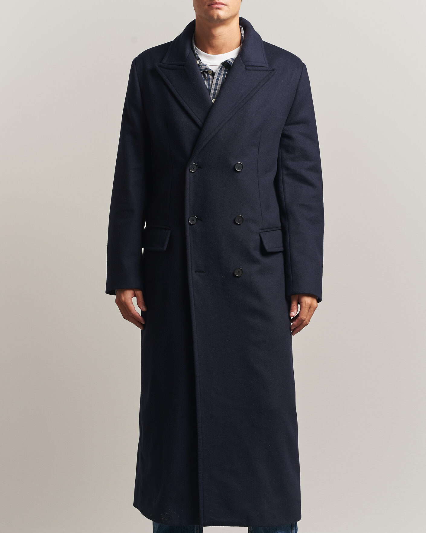 Herren | Jacken | Filippa K | Damian Wool Coat French Navy