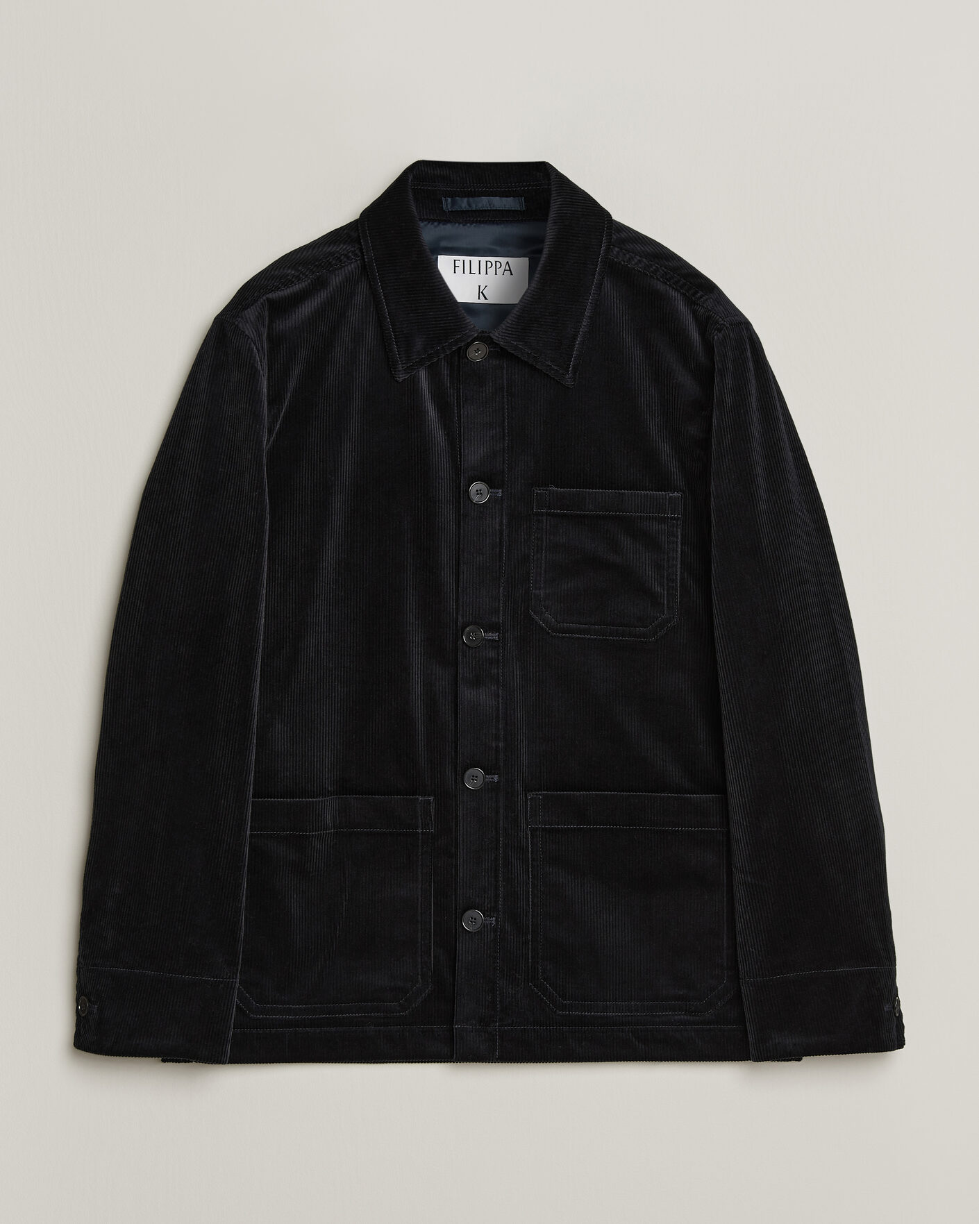 Herren | Hemden | Filippa K | Taylor Corduroy Overshirt Navy