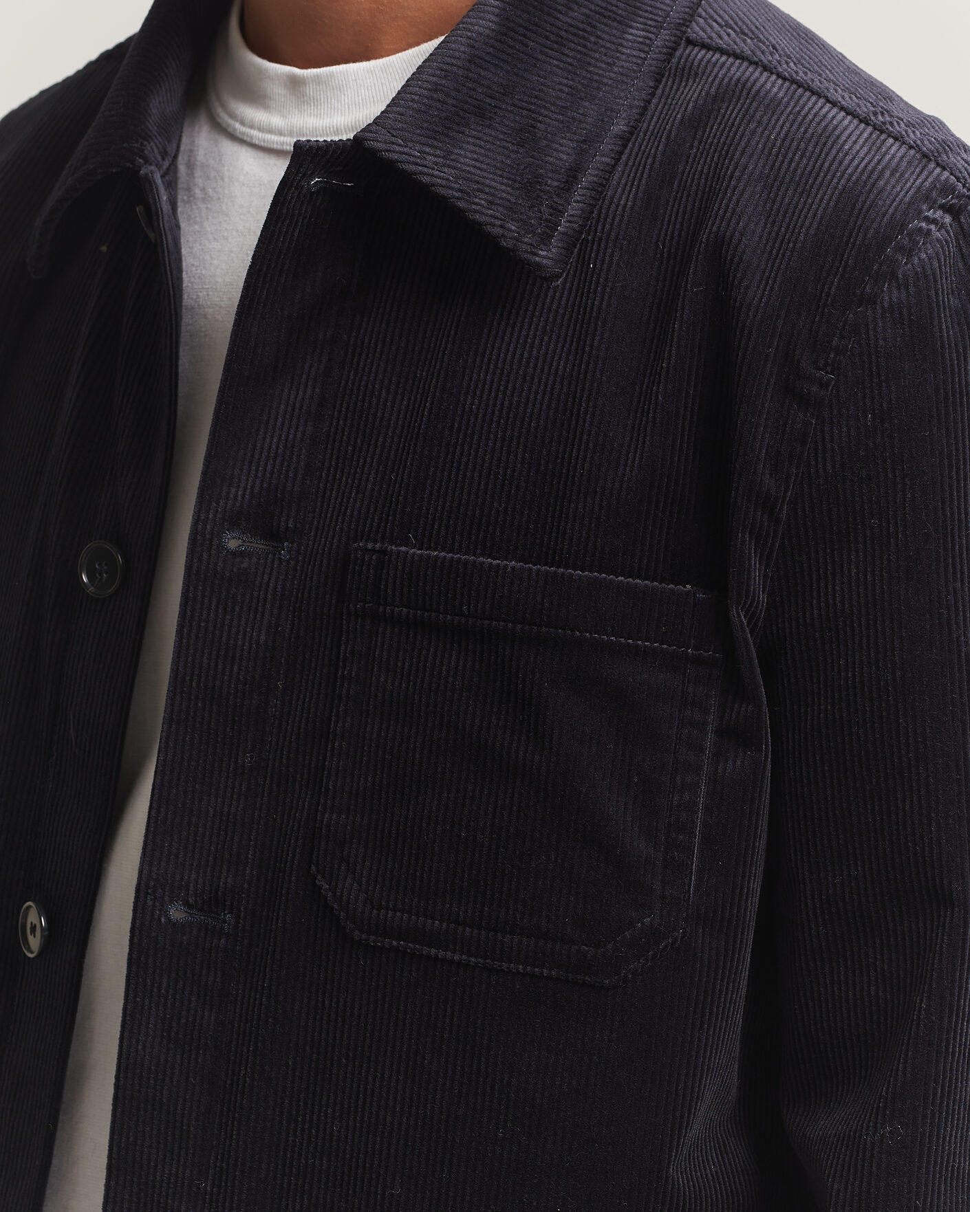 Herren | Hemden | Filippa K | Taylor Corduroy Overshirt Navy