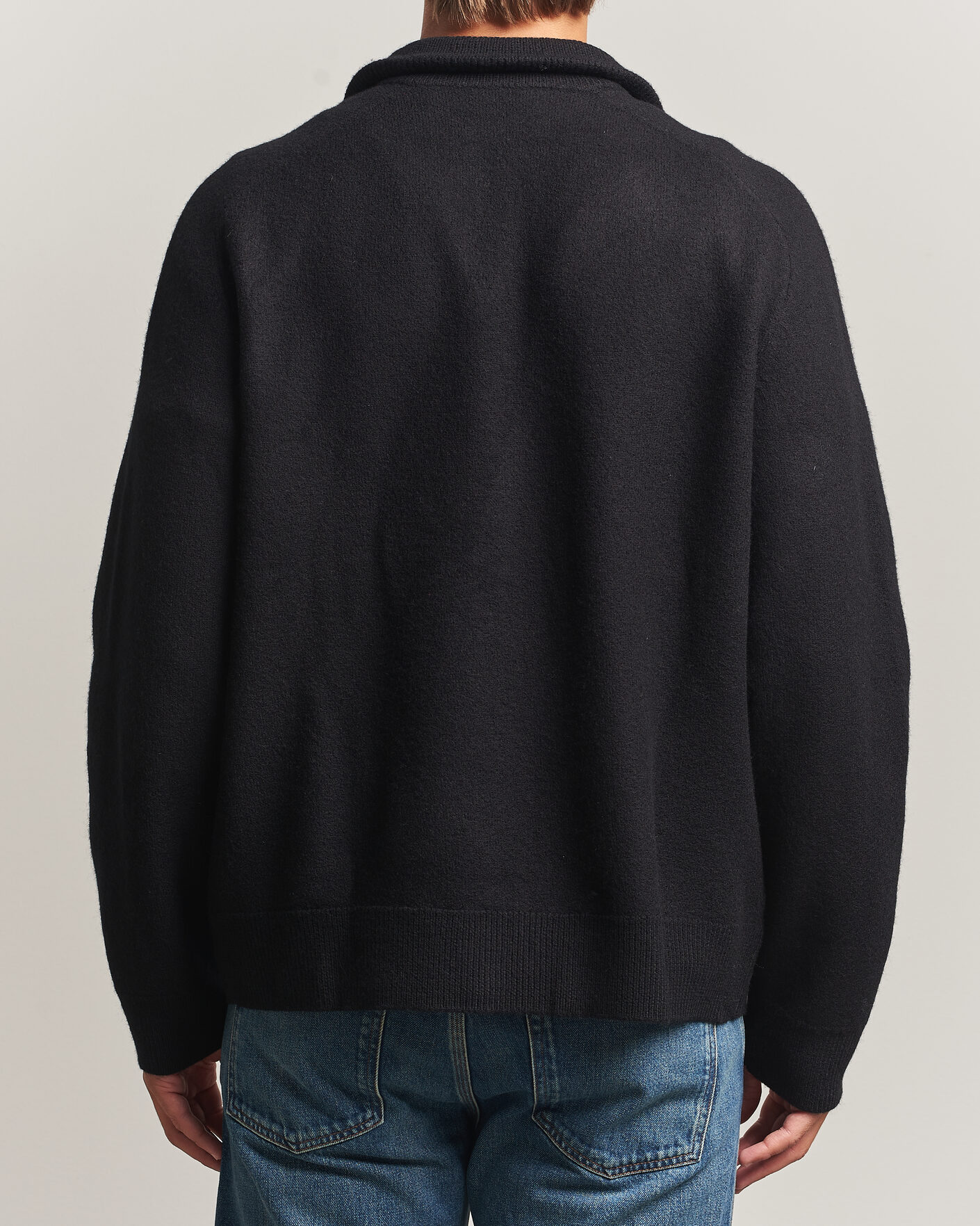Herren | Pullover | Filippa K | Wool Knitted Cardigan Black
