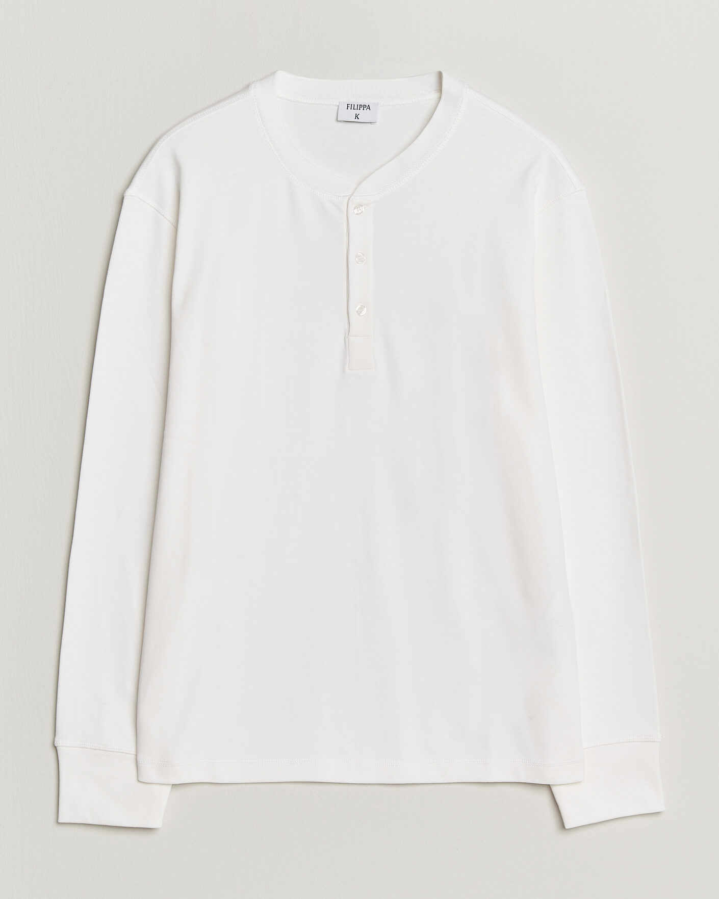 Herren | Pullover | Filippa K | Cotton Rib Henley White