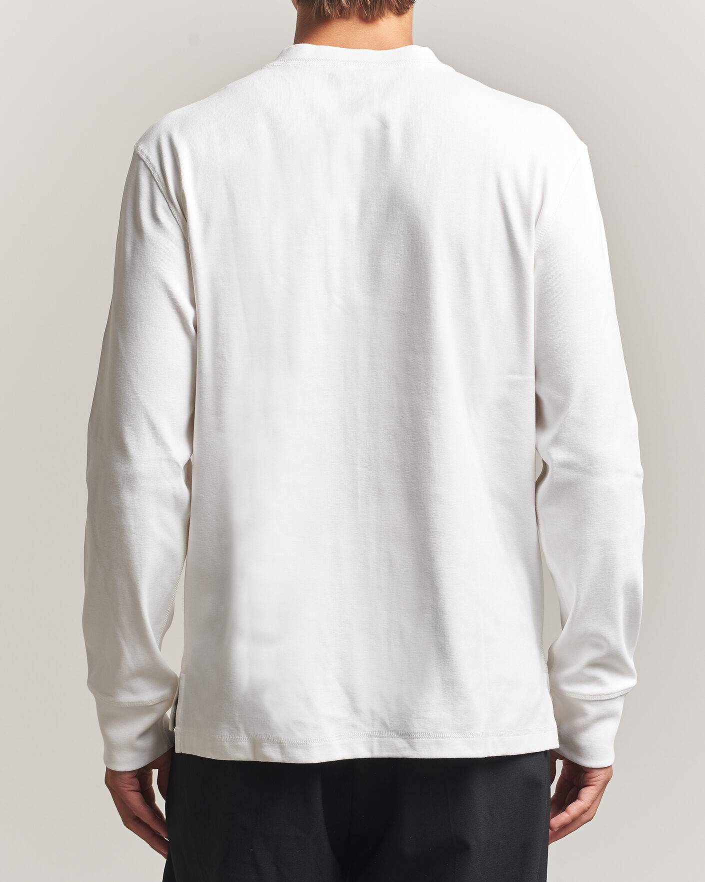 Herren | Pullover | Filippa K | Cotton Rib Henley White