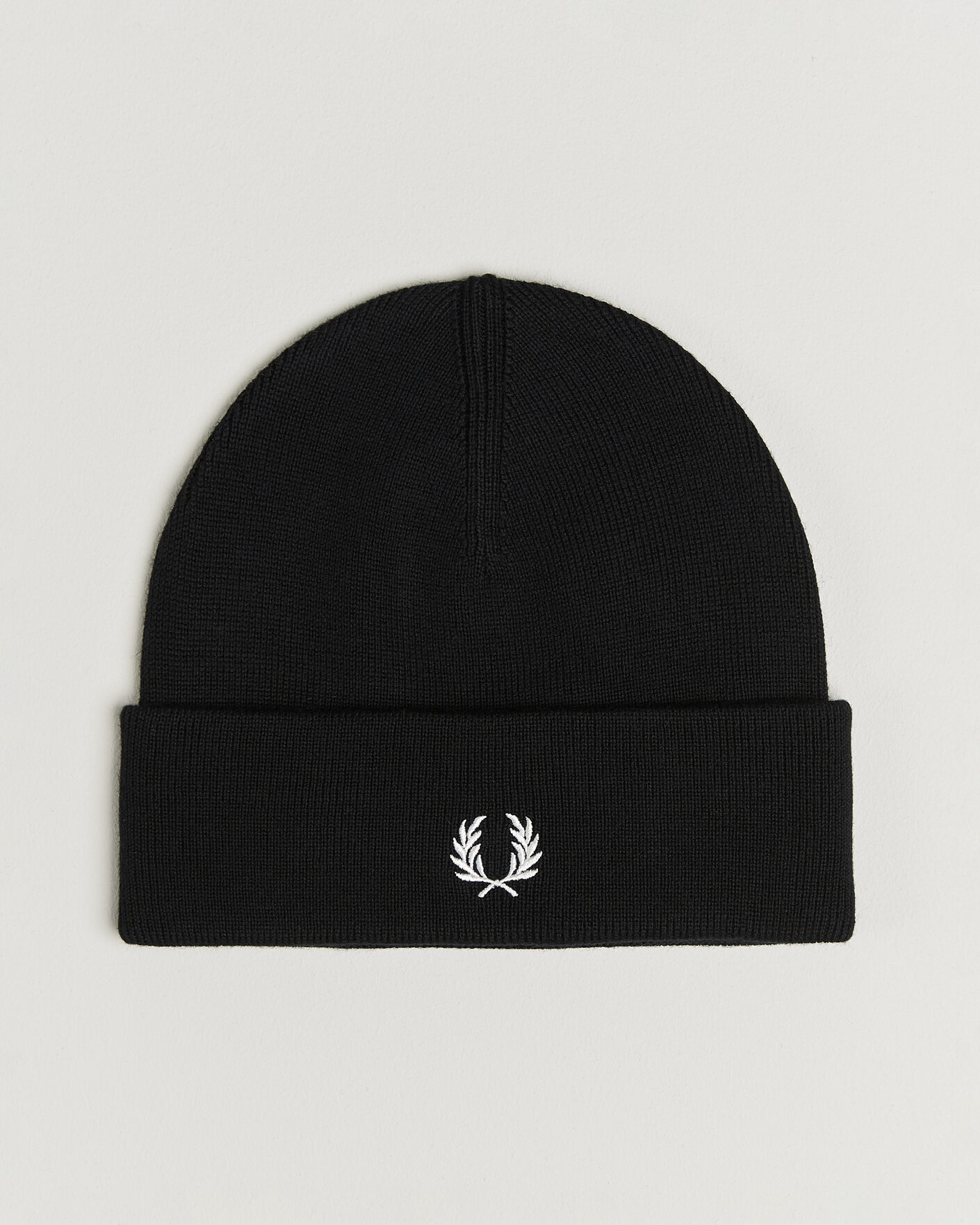 Herren | Mützen | Fred Perry | Merino Wool Beanie Black