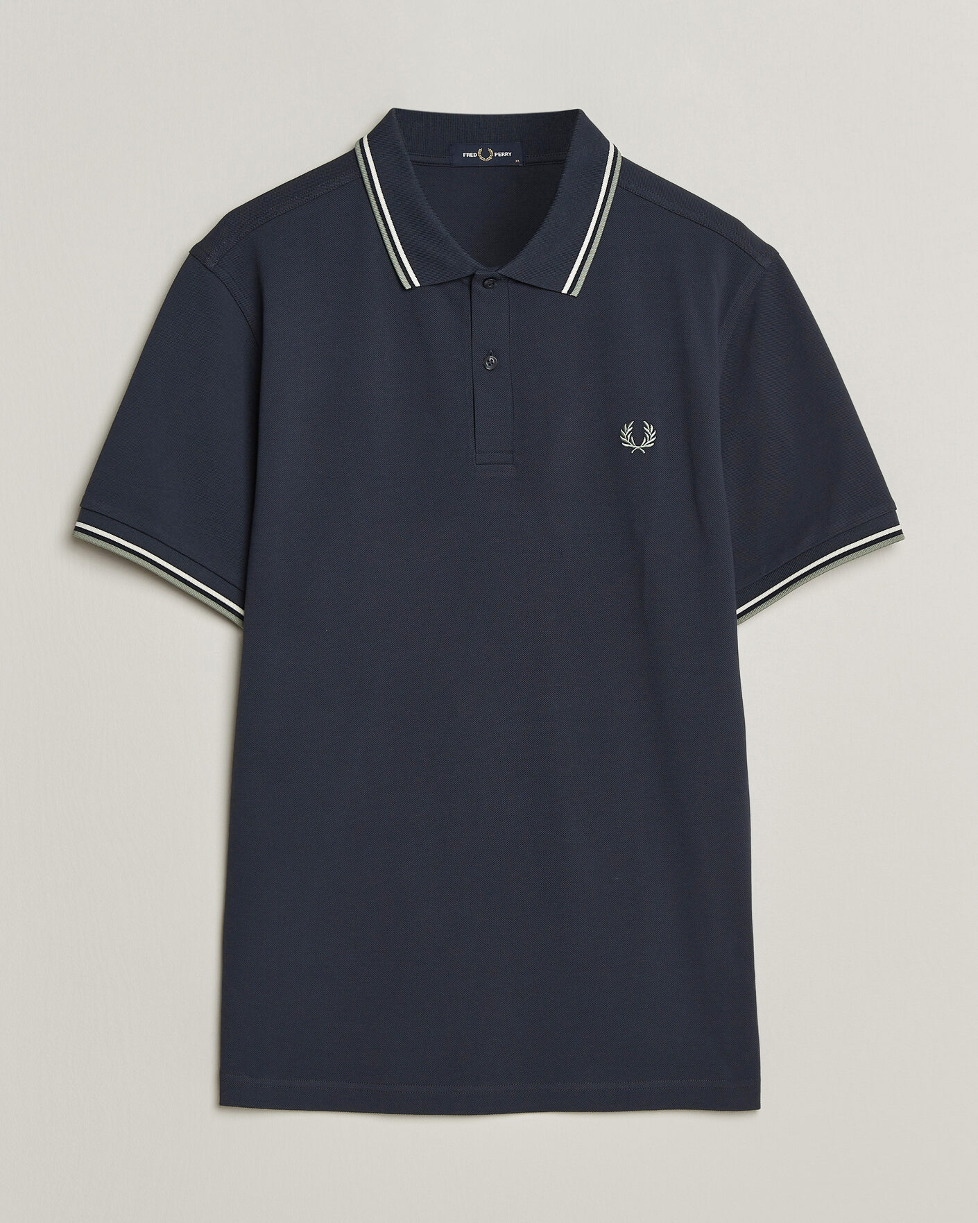 Herren | Poloshirts | Fred Perry | Twin Tipped Polo Shirt Dark Airforce