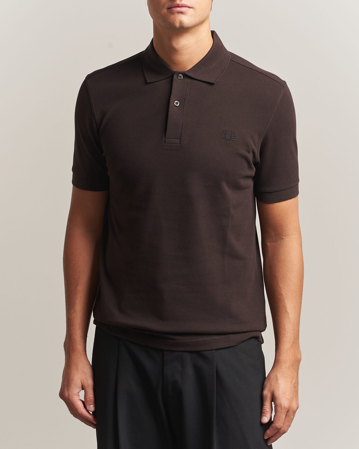 Herren | Poloshirts | Fred Perry | Plain Polo Shirt Night Rich Brown
