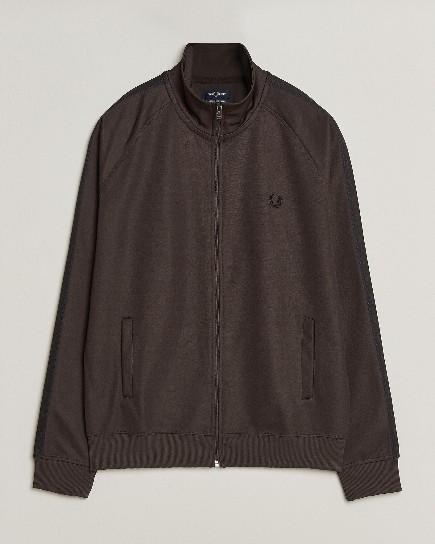 Herren | Pullover | Fred Perry | Taped Track Jacket Rich Brown