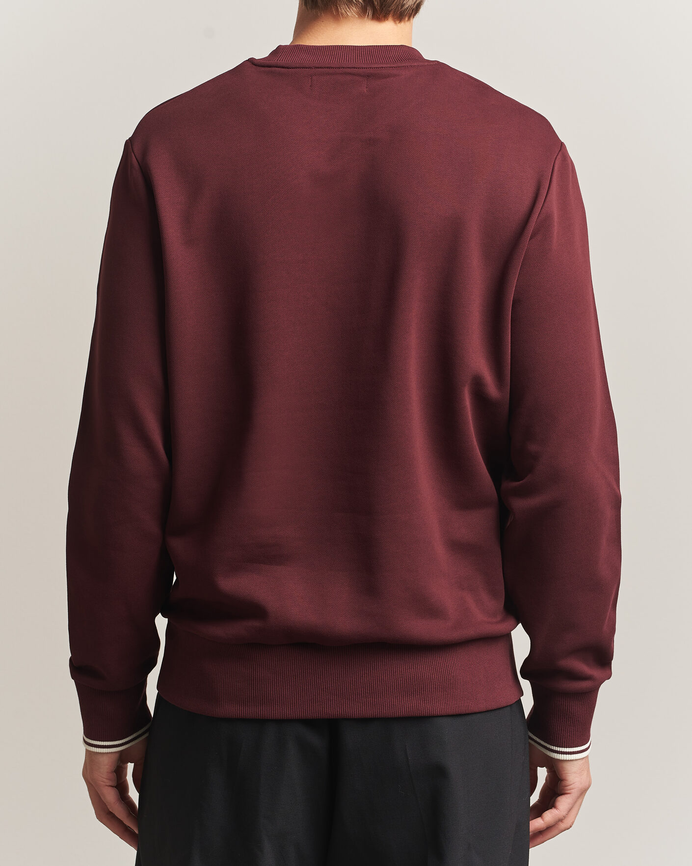 Herren | Pullover | Fred Perry | Crew Neck Sweatshirt Oxblood
