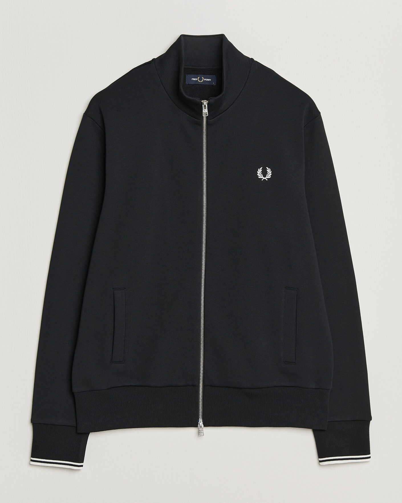 Herren | Pullover | Fred Perry | Full Zip Sweatshirt Black