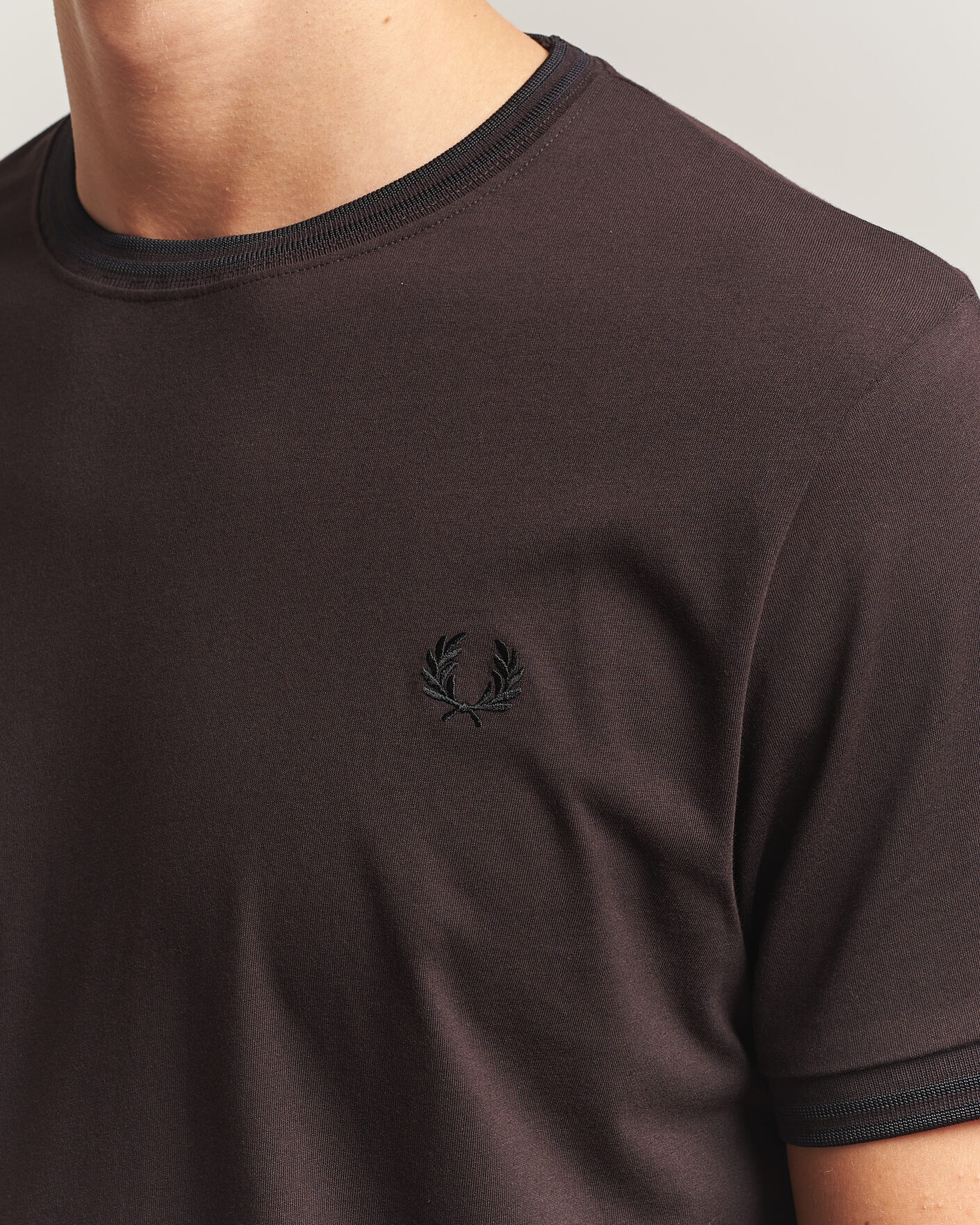 Herren | T-Shirts | Fred Perry | Twin Tipped T-Shirt Rich Brown