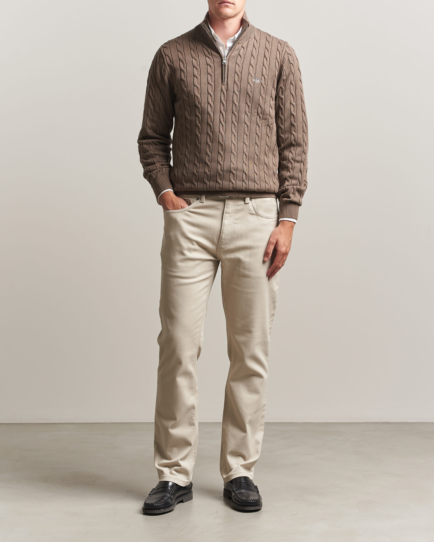 Herren | Hosen | Gant | Regular Fit Soft Twill 5-Pocket Pants Clay Beige