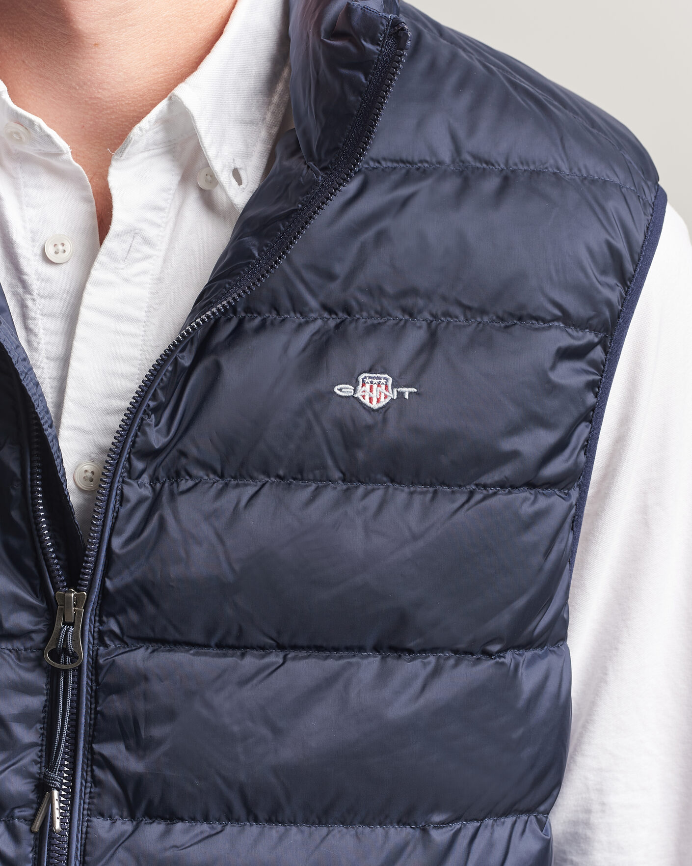Herren | Westen | Gant | Light Down Vest Evening Blue