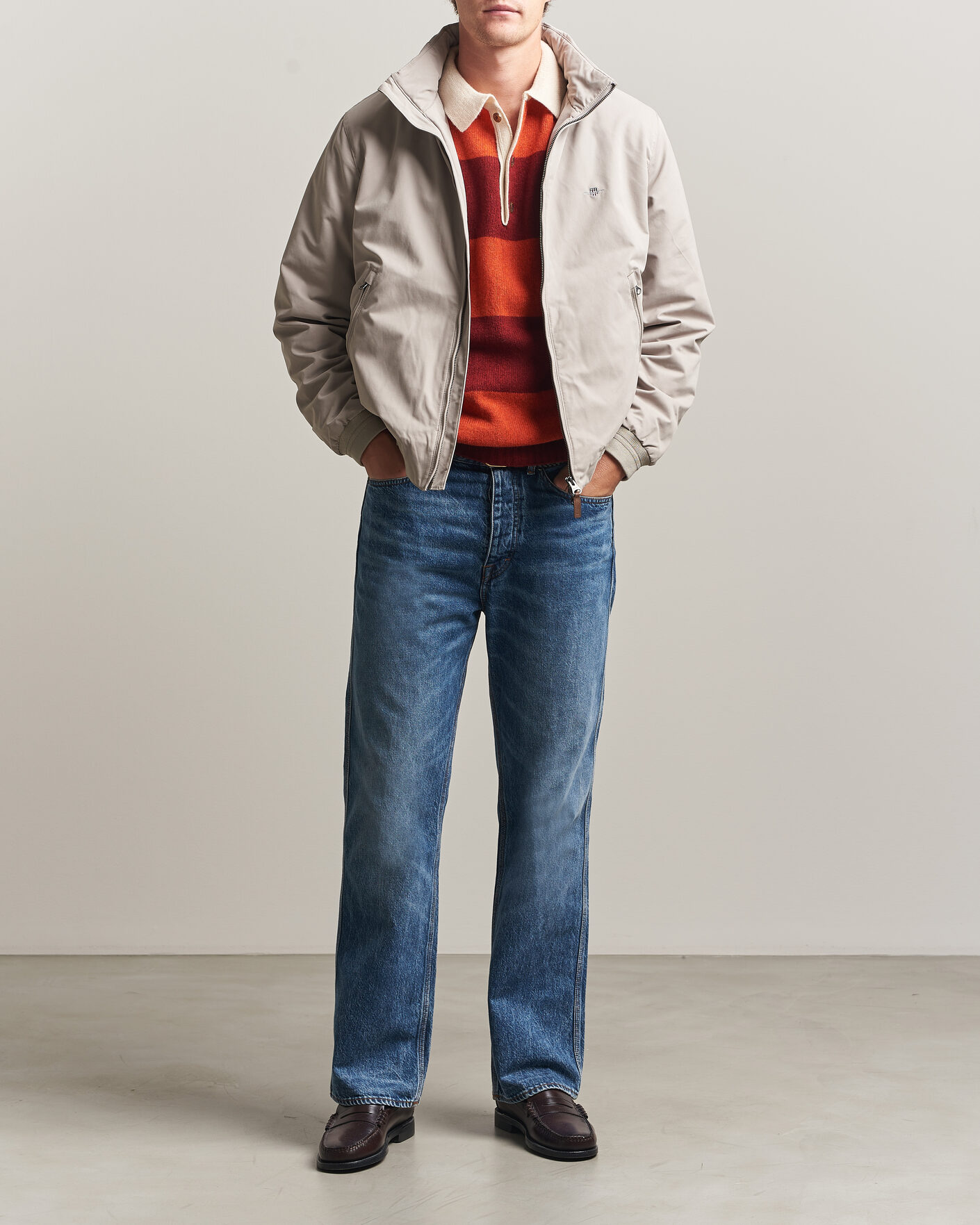 Herren | Jacken | Gant | Hampshire Jacket Mist Taupe