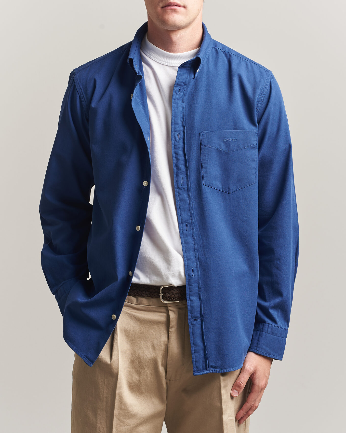 Herren | Hemden | Gant | Regular Fit Garment Dyed Twill Shirt Crisp Blue