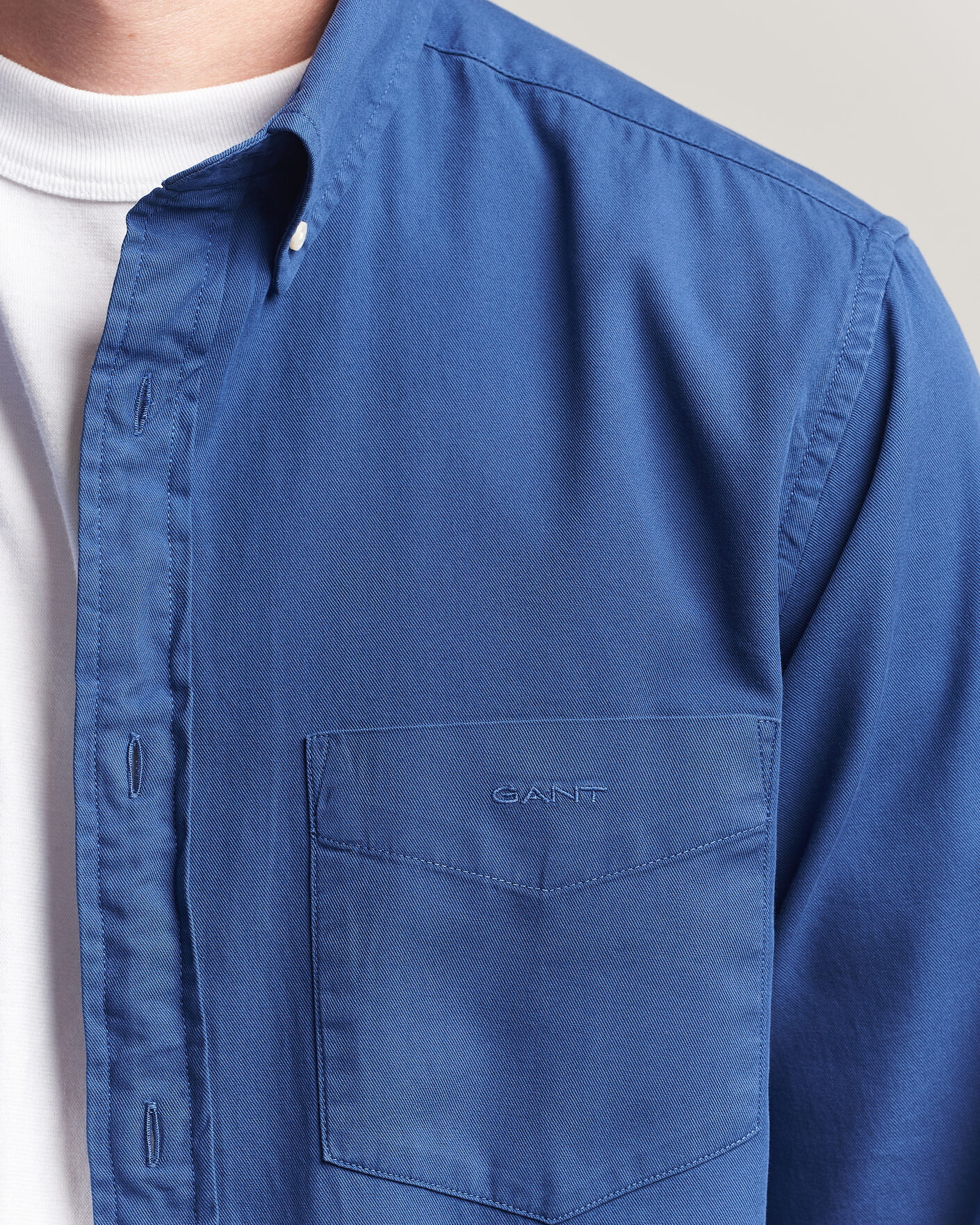Herren | Hemden | Gant | Regular Fit Garment Dyed Twill Shirt Crisp Blue