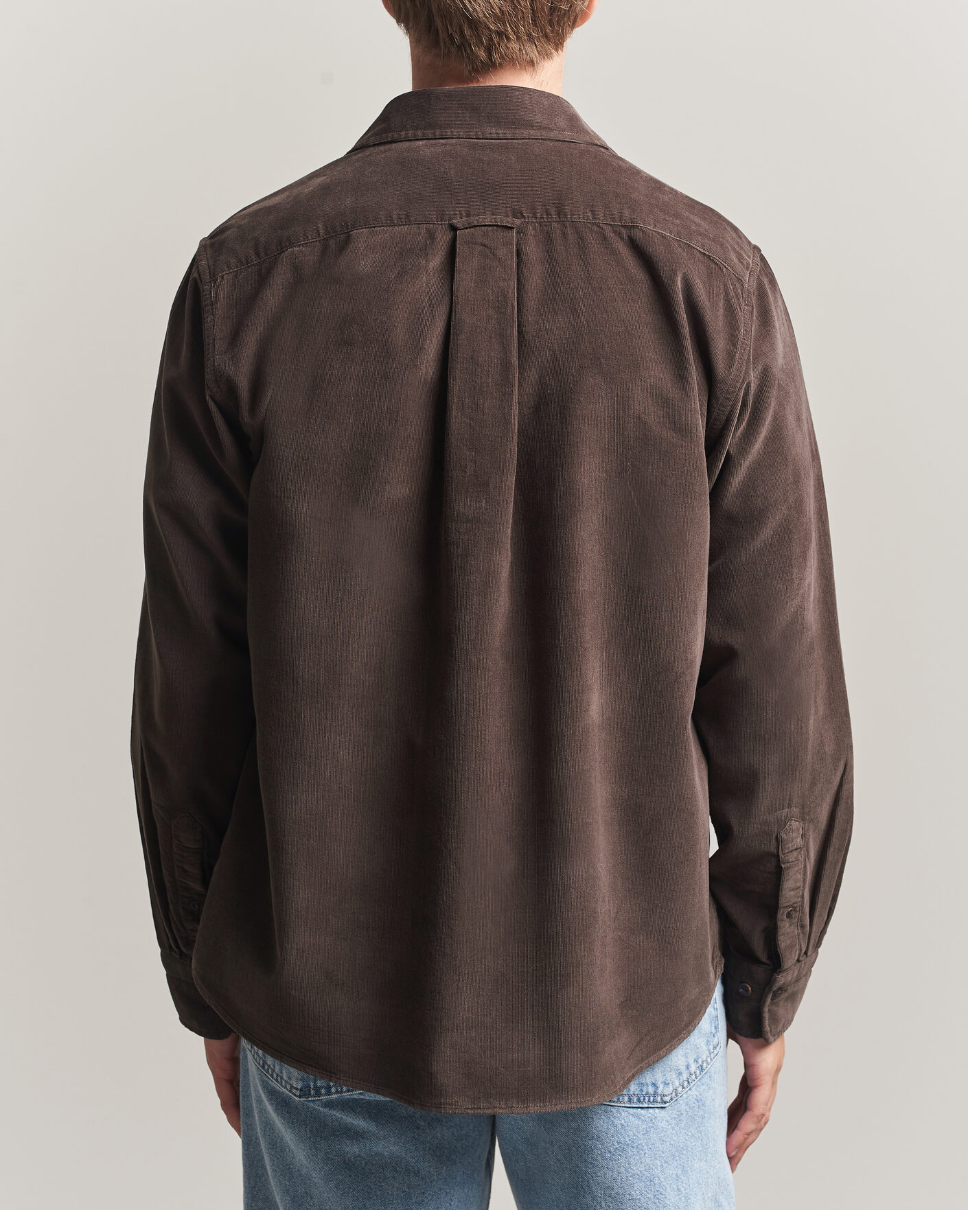 Herren | Hemden | Gant | Regular Fit Baby Cord Shirt Shadow Brown