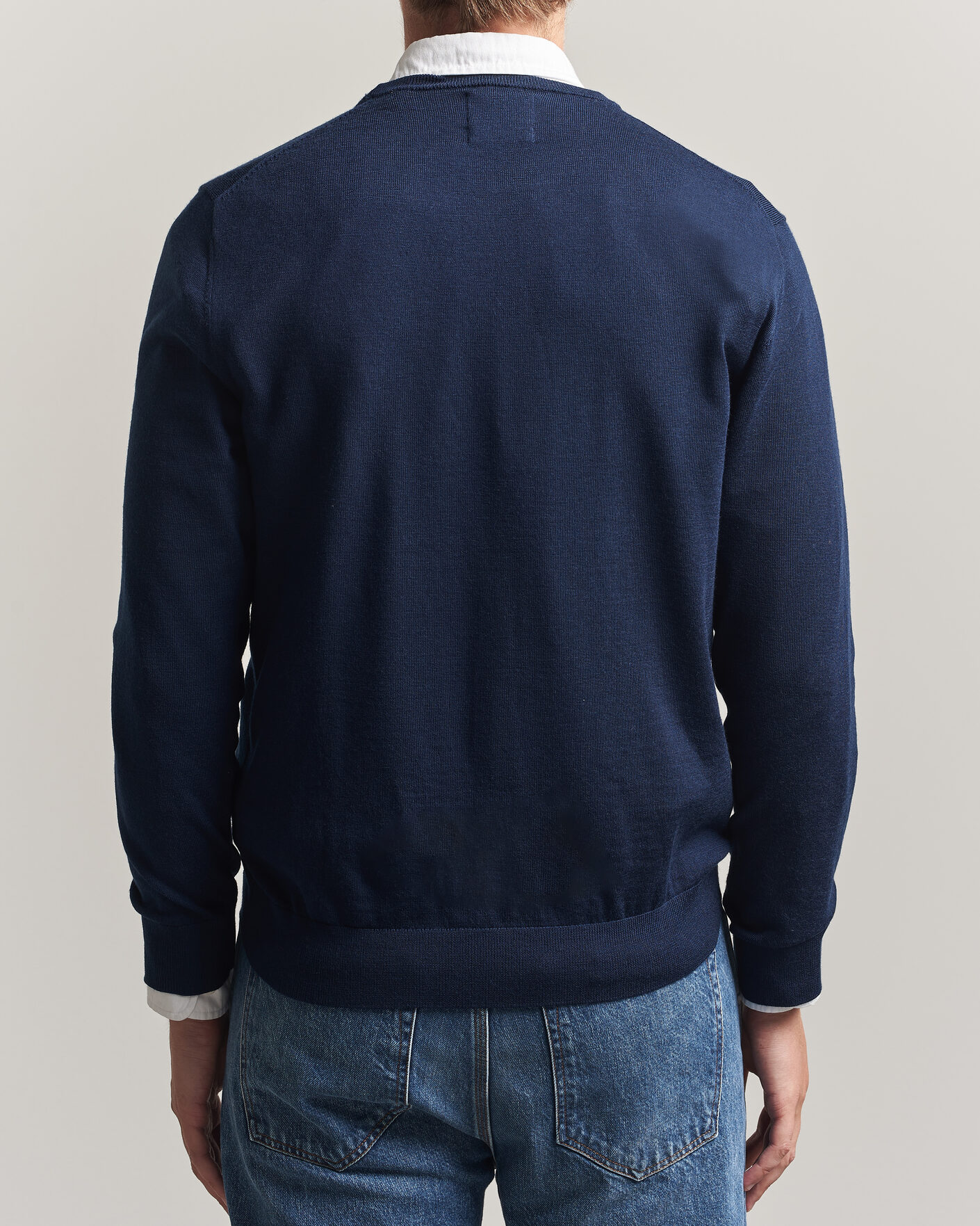 Herren | Pullover | Gant | Extrafine Merino Knitted Crew Neck Marine
