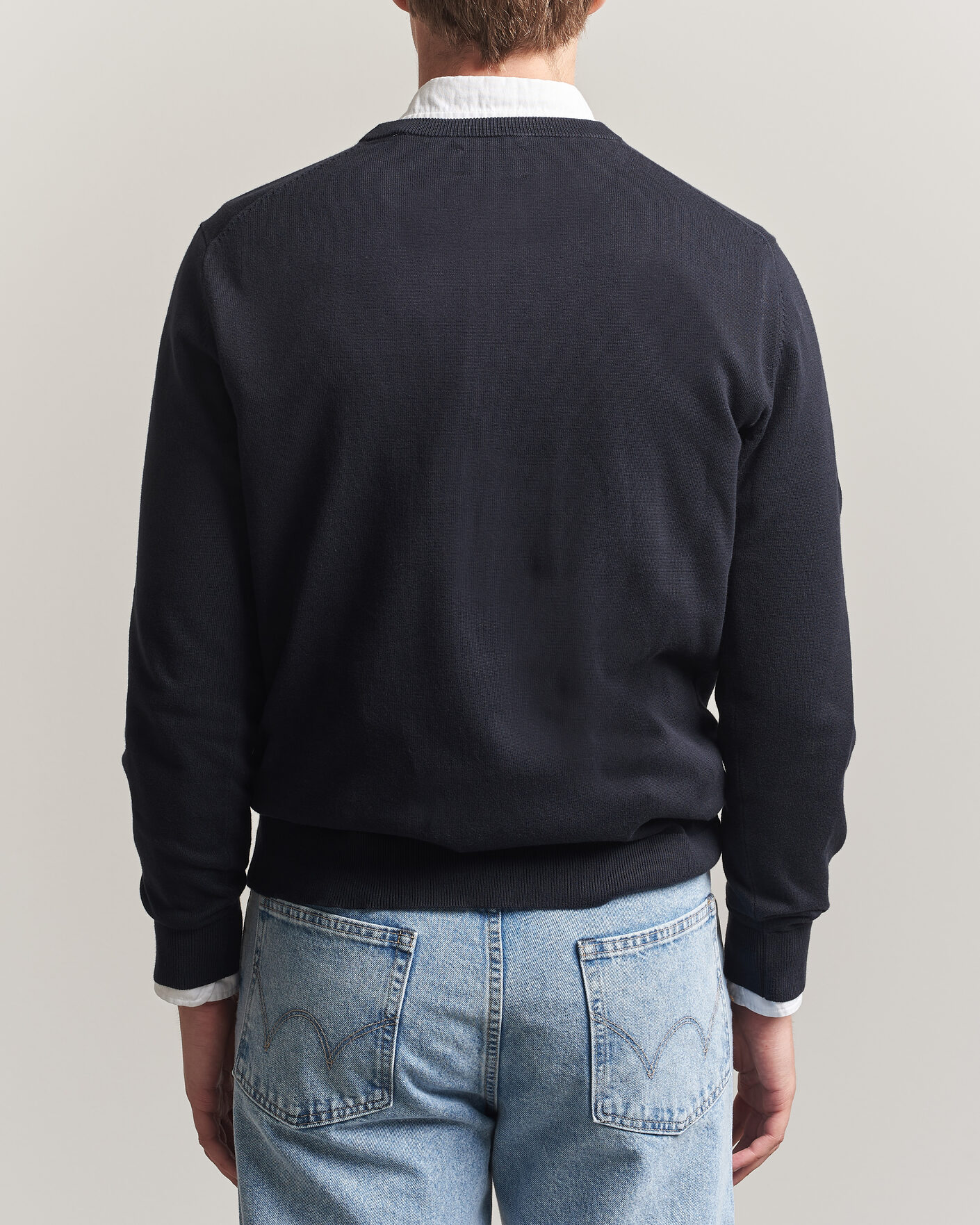 Herren | Pullover | Gant | Classic Cotton Crew Neck Black