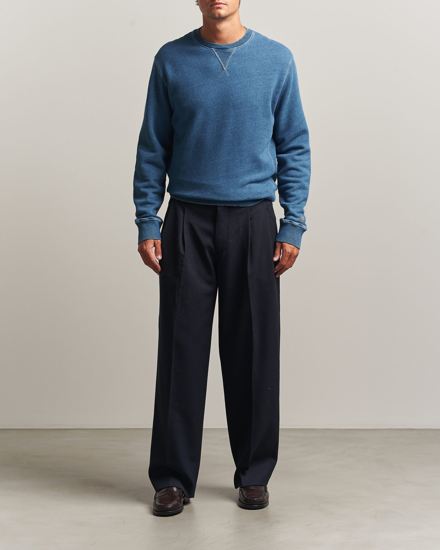 Herren | Pullover | Gant | Vintage Crew Neck Sweatshirt Indigo