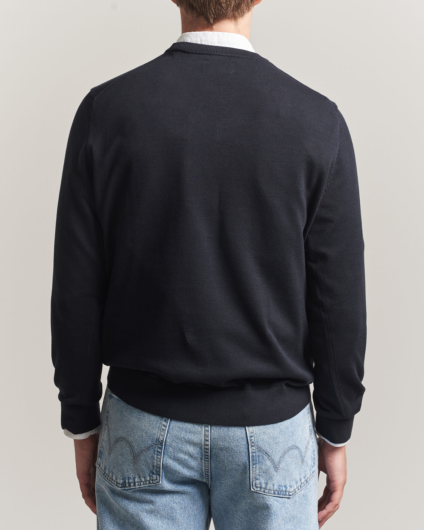 Herren | Pullover | Gant | Classic Cotton V-Neck Black