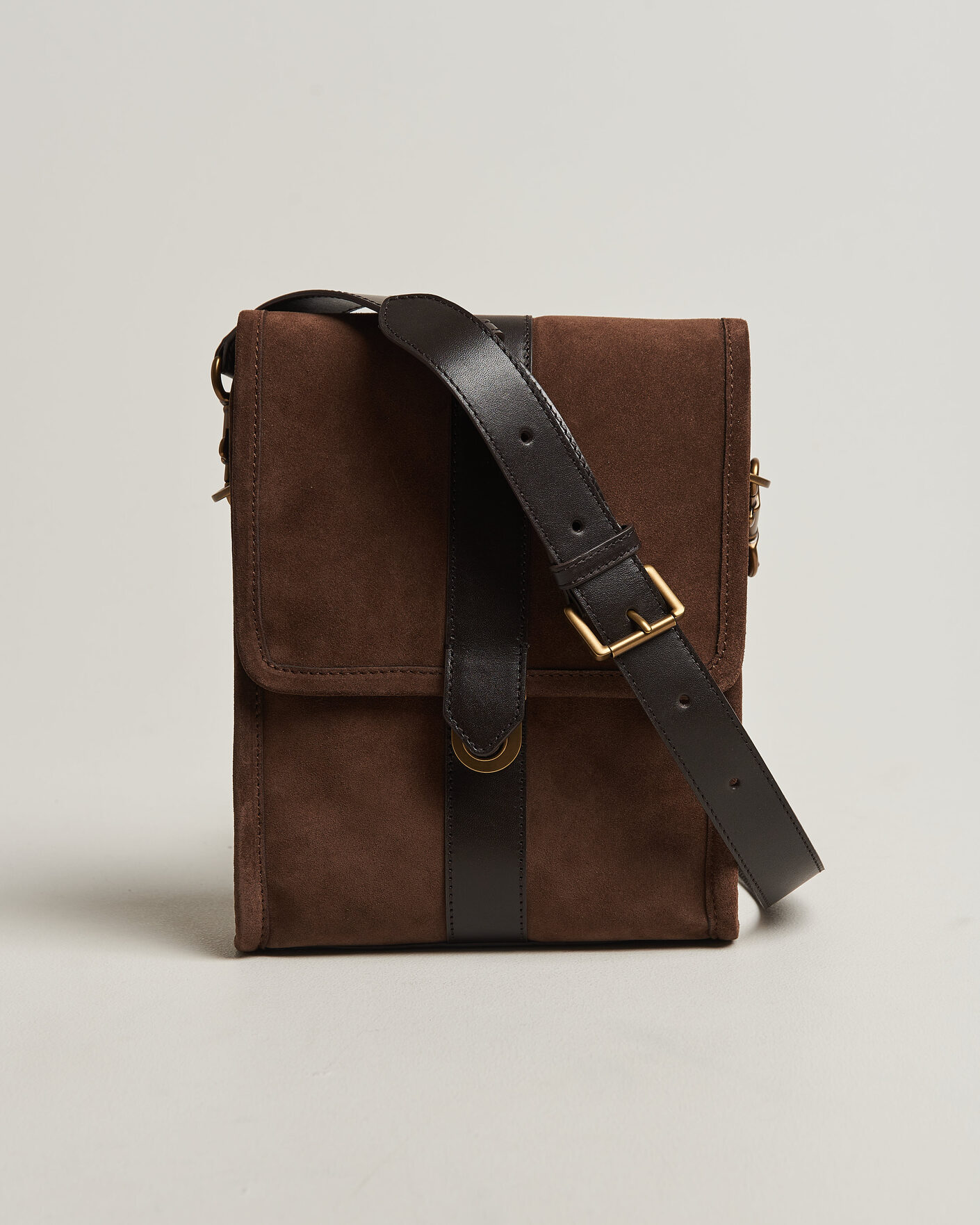 Herren | Taschen | Gant | Suede Shoulder Bag Soil Brown