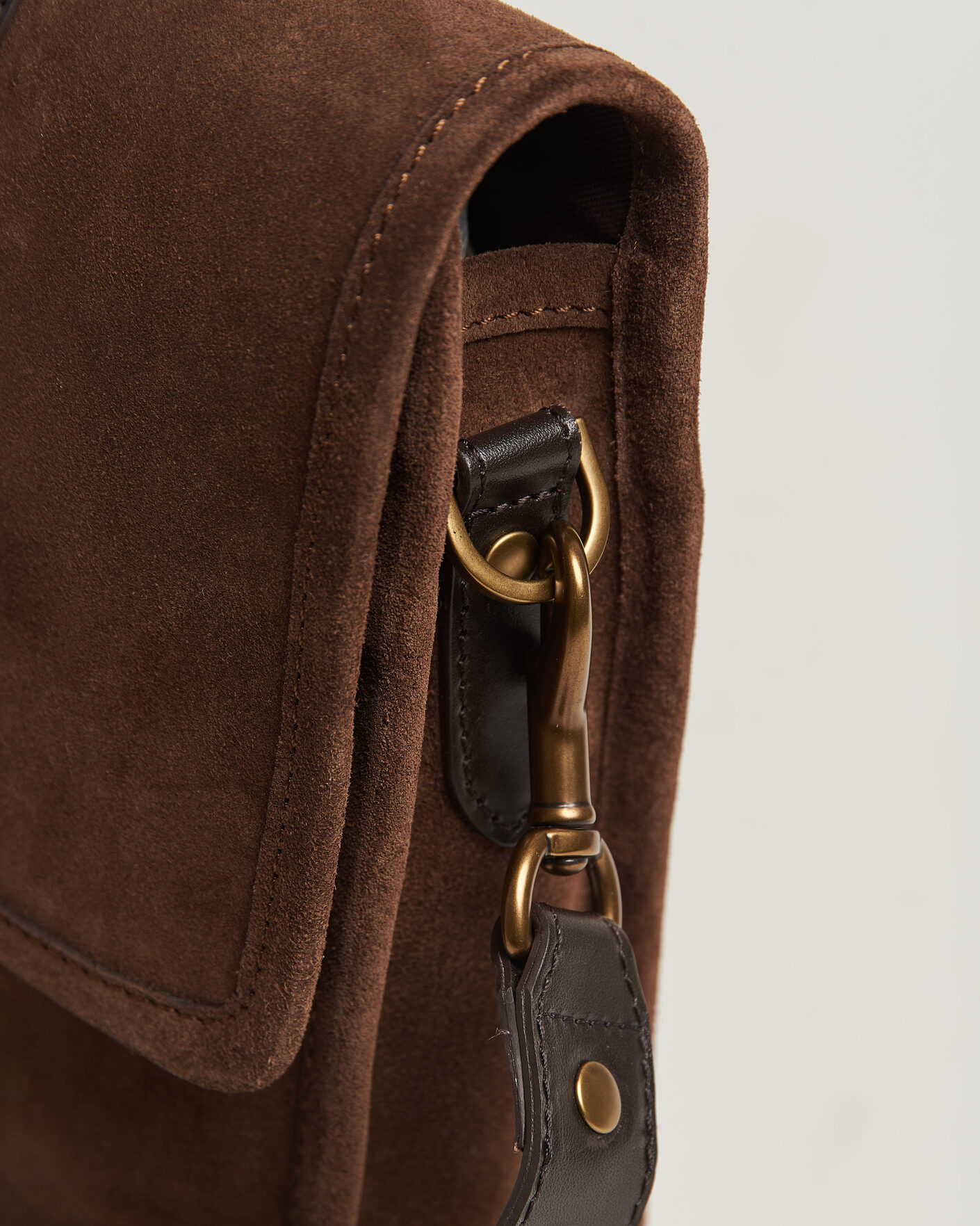 Herren | Taschen | Gant | Suede Shoulder Bag Soil Brown