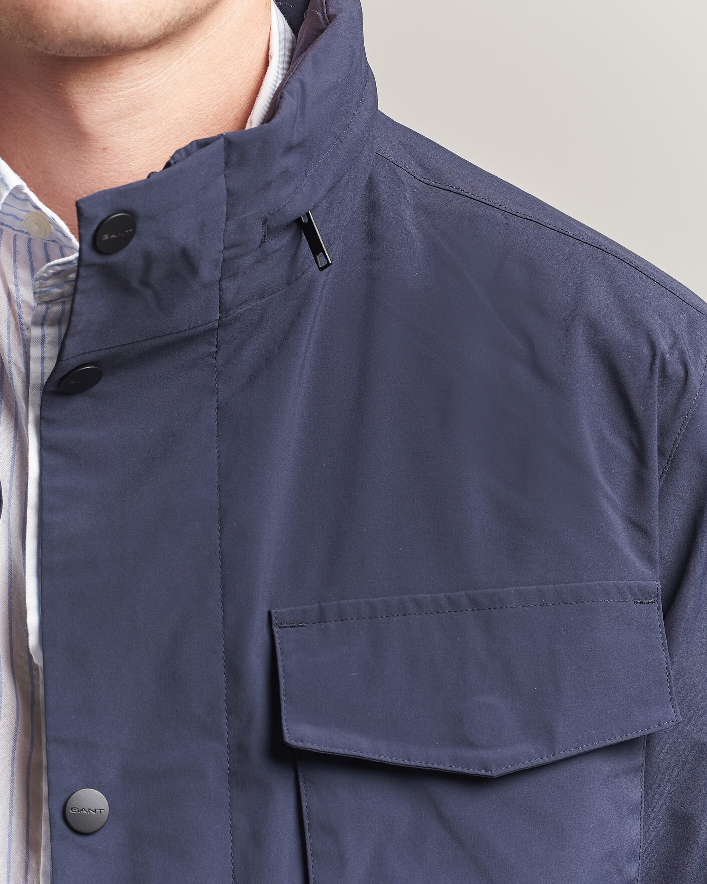 Herren | Jacken | Gant | Lightweight 4-Pocket Field Jacket Evening Blue