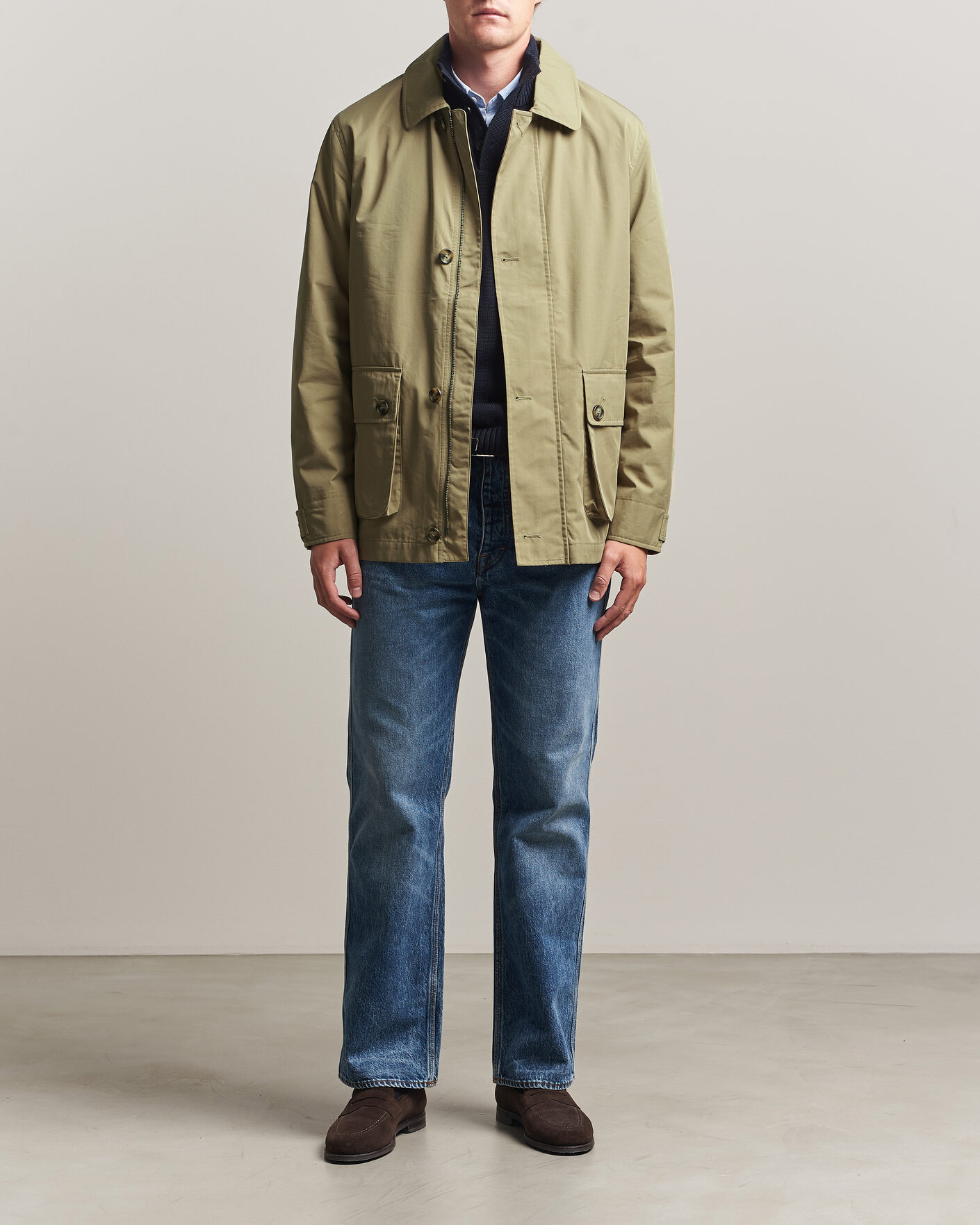 Herren | Jacken | Gant | Cotton Barn Jacket Light Taupe