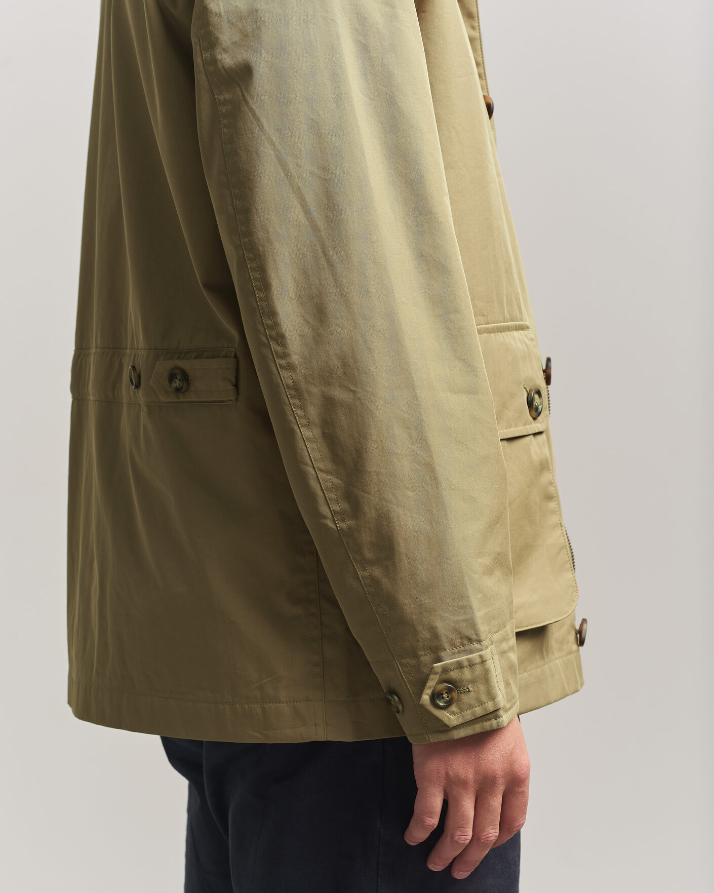 Herren | Jacken | Gant | Cotton Barn Jacket Light Taupe