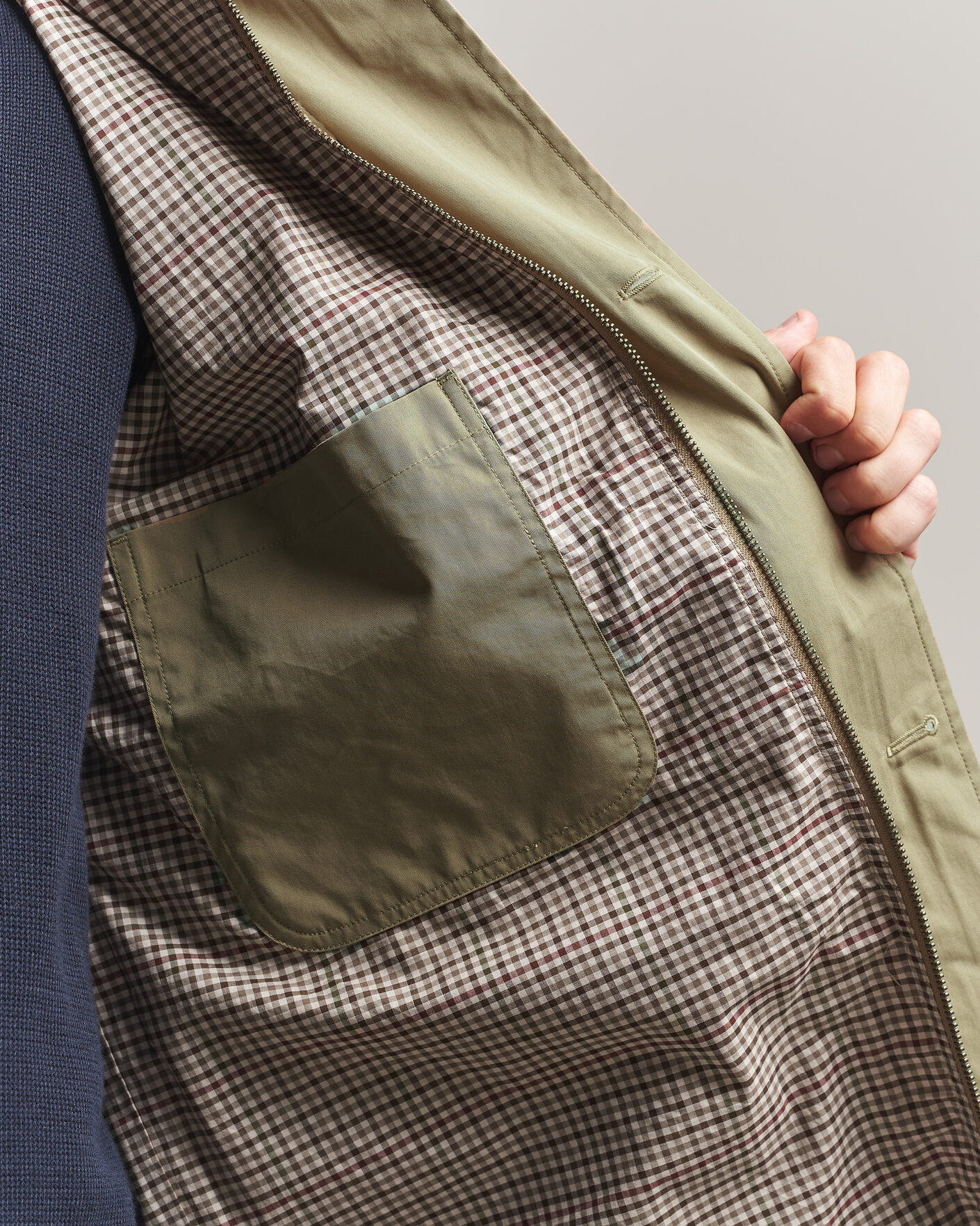 Herren | Jacken | Gant | Cotton Barn Jacket Light Taupe
