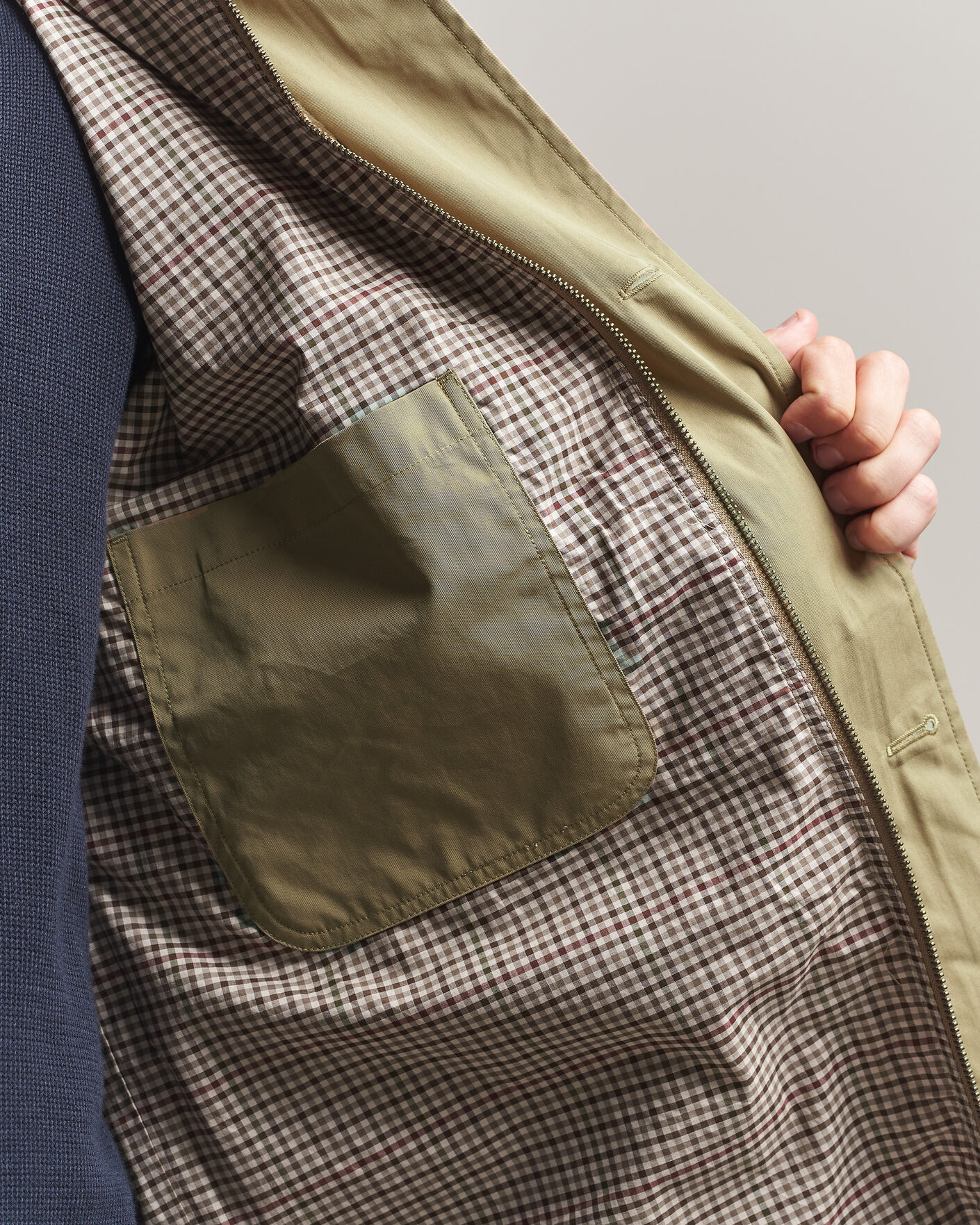 Herren | Jacken | Gant | Cotton Barn Jacket Light Taupe