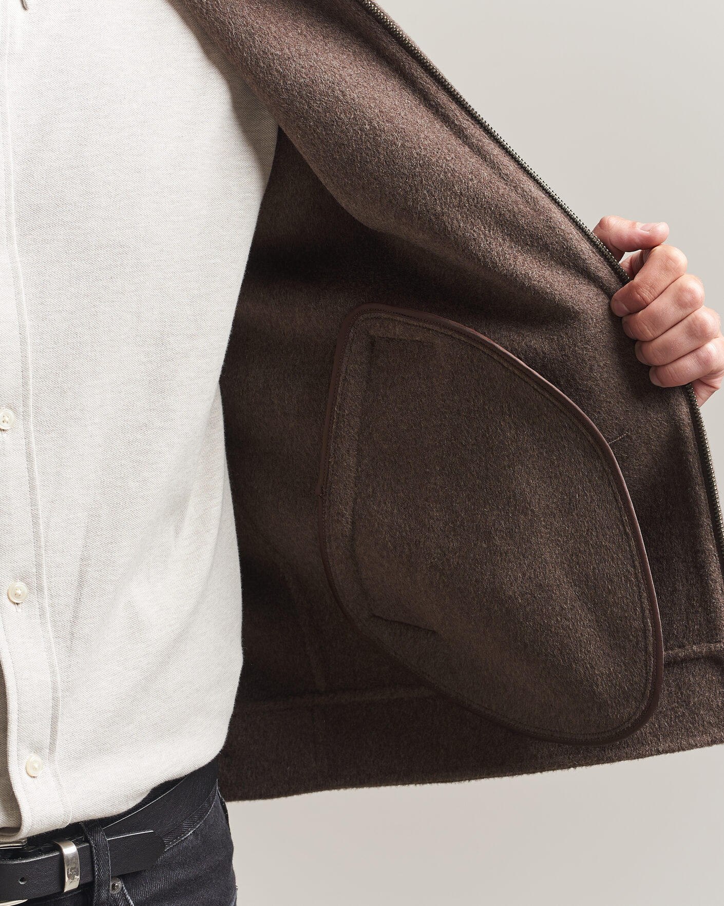 Herren | Jacken | Gant | Handstitched Wool/Cashmere Jacket Shadow Brown