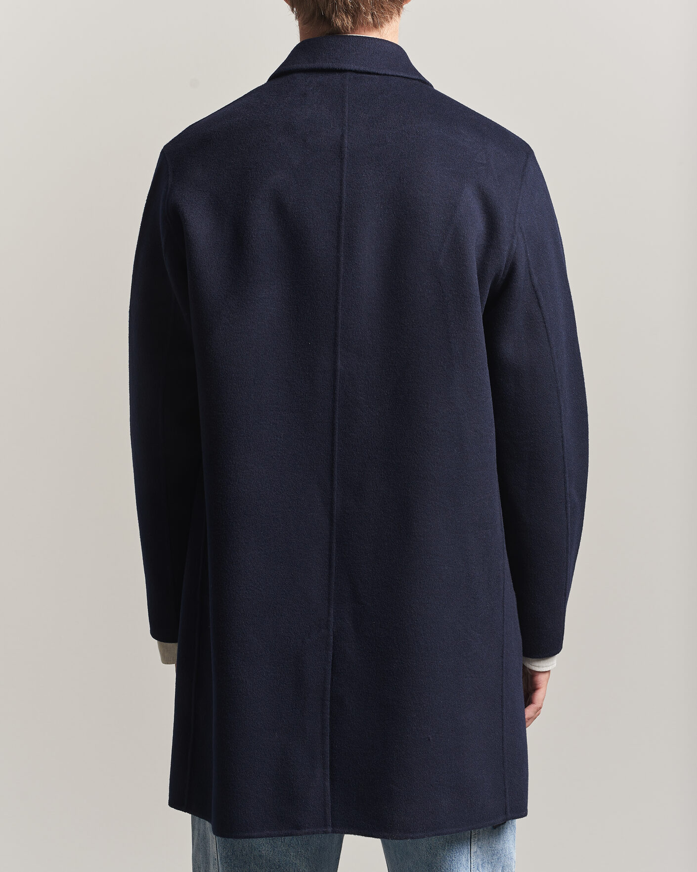 Herren | Jacken | Gant | Handstitched Wool/Cashmere Top Coat Evening Blue