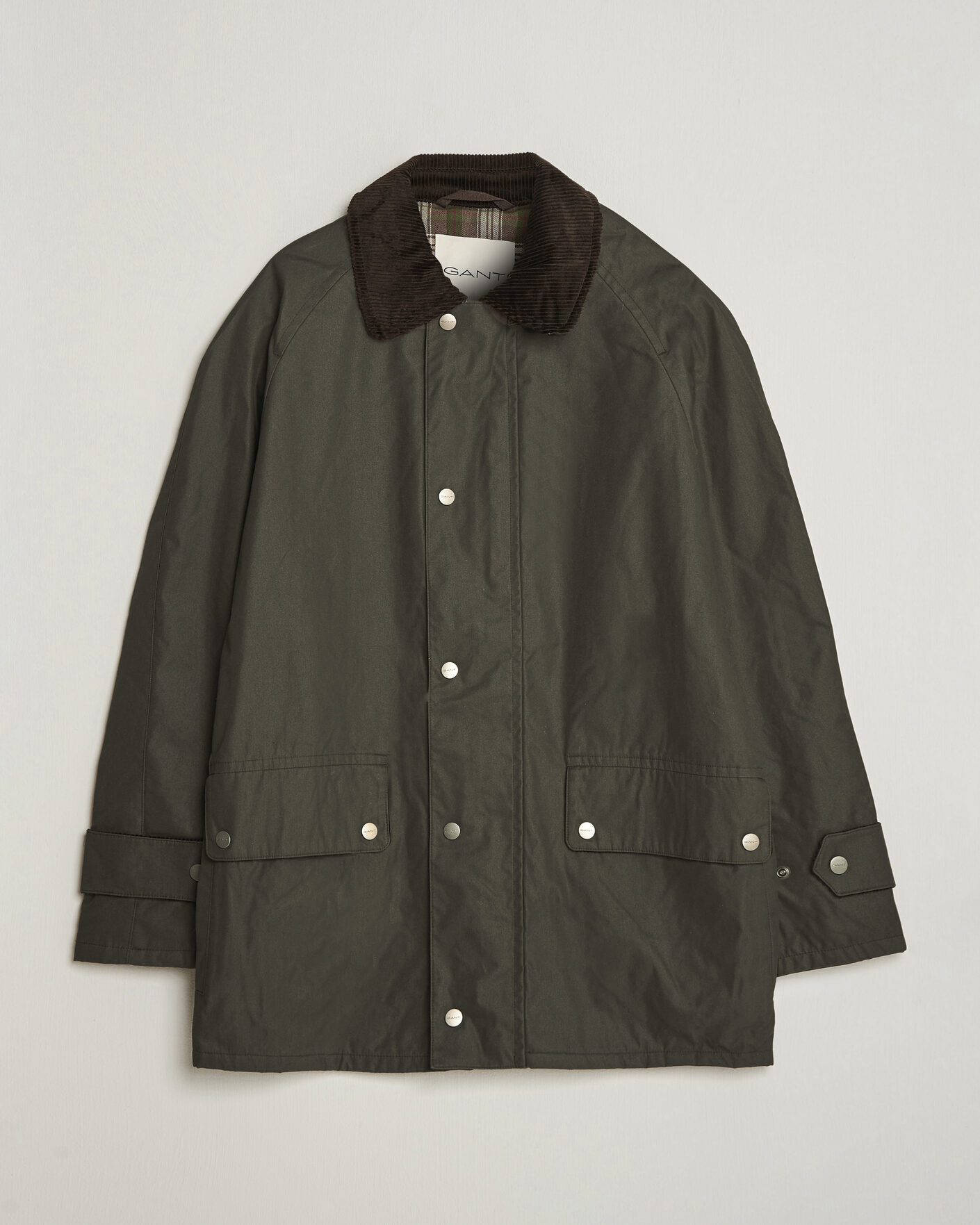Herren | Jacken | Gant | Waxed Barn Jacket Black Brown