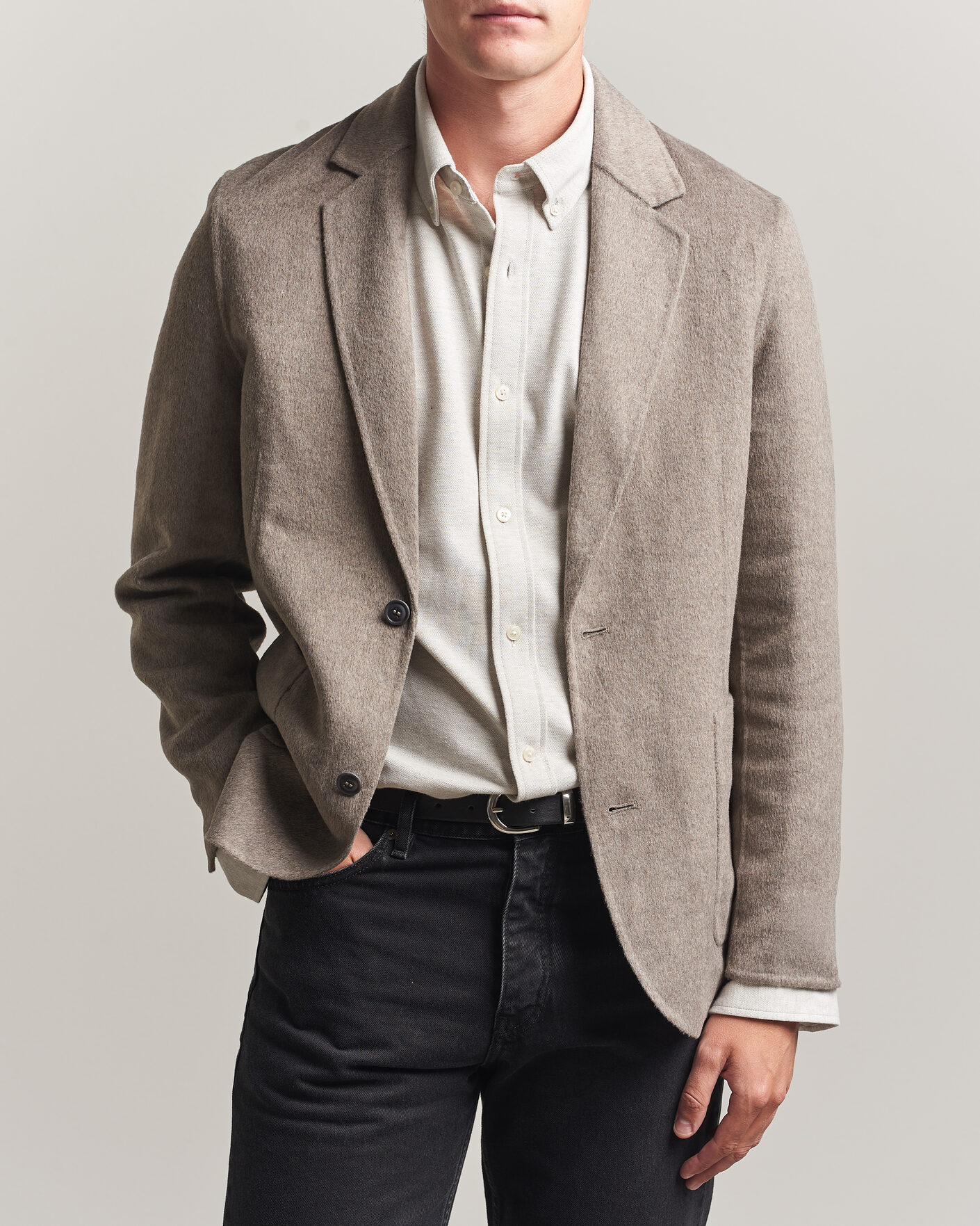 Herren | Sakkos | Gant | Handstitched Unlined Blazer Mist Taupe