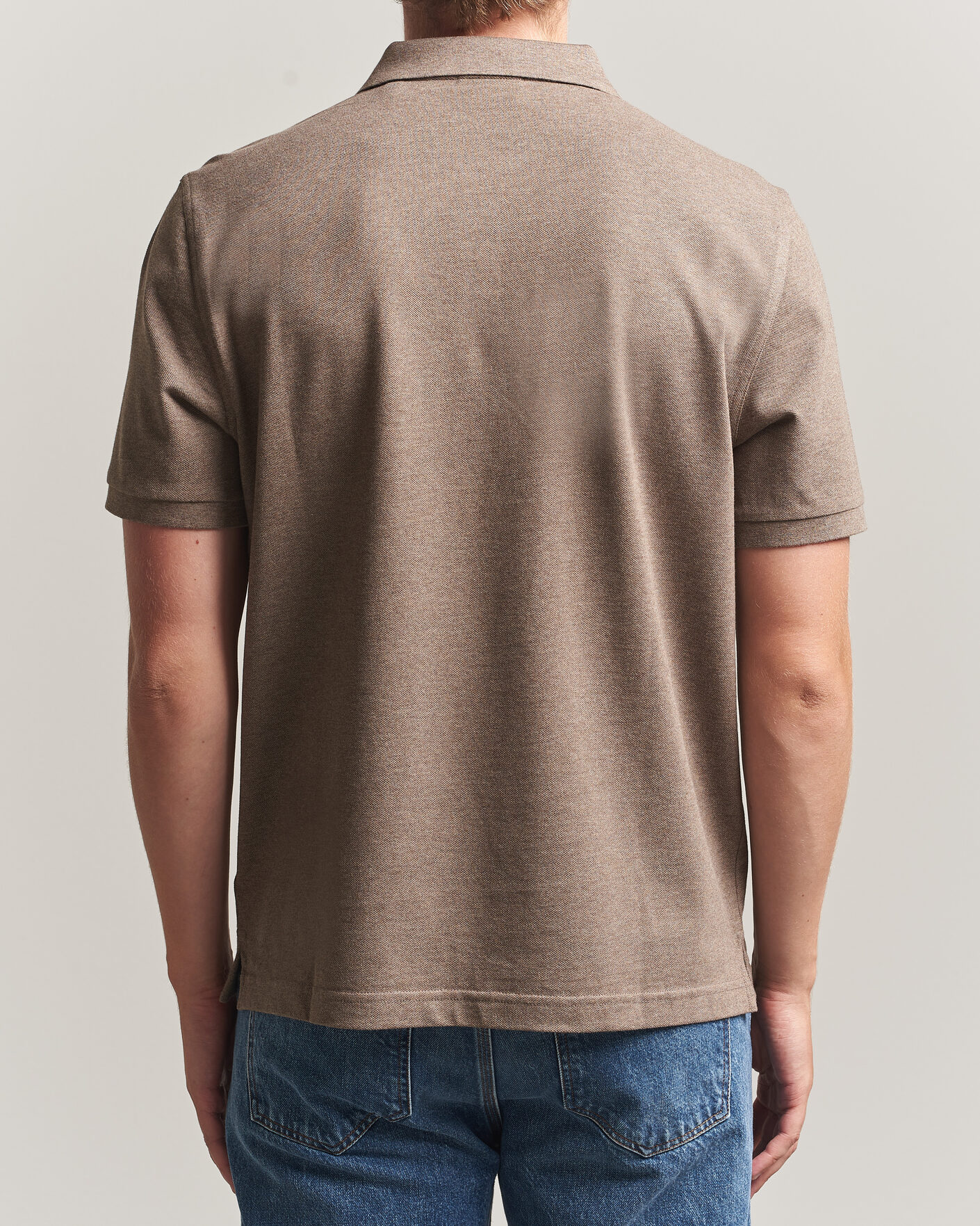 Herren | Poloshirts | Gant | The Original Polo Dark Hazelnut Melange
